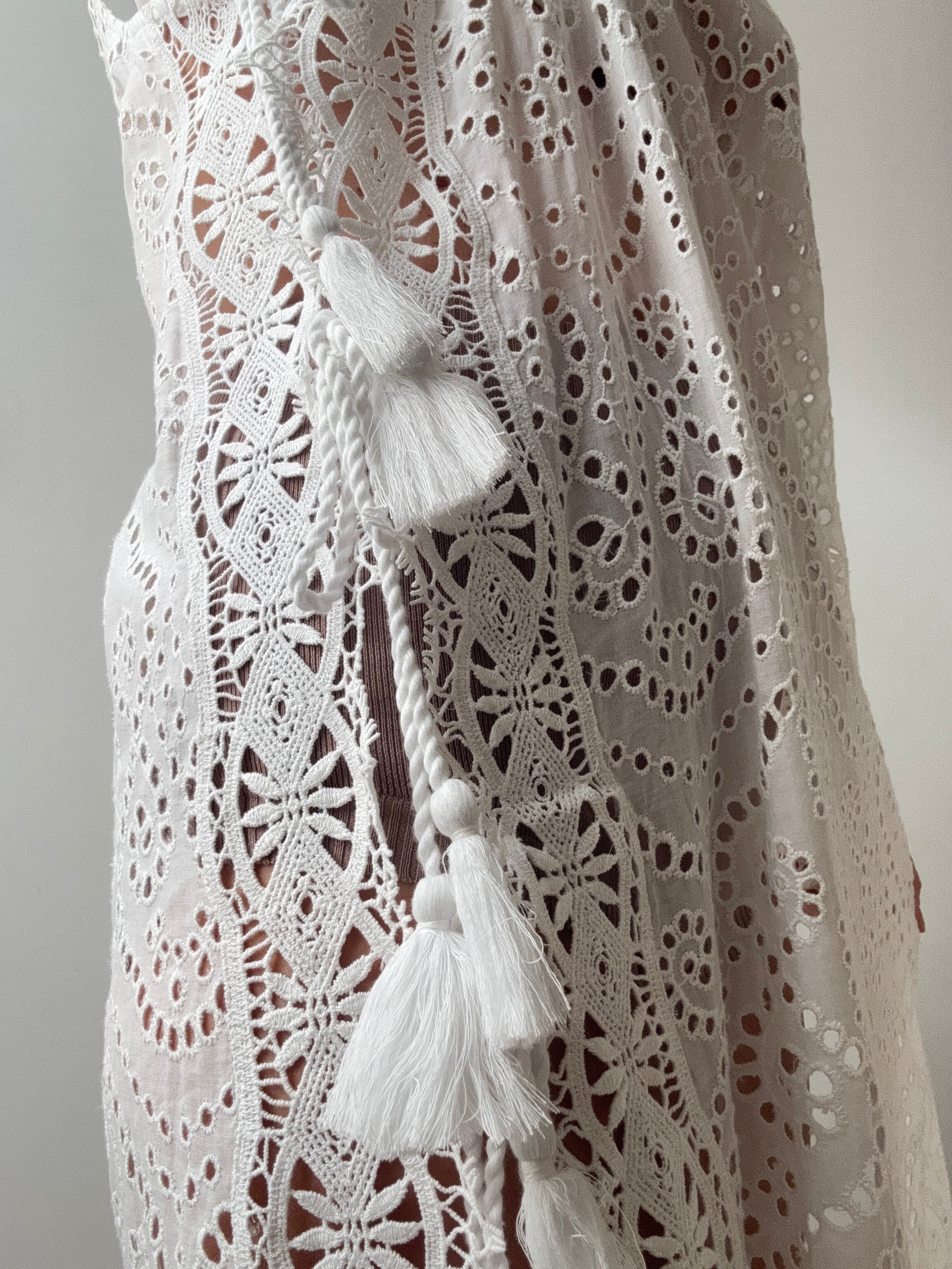ba&sh Dresses ba&sh Lady Eyelet Dress White