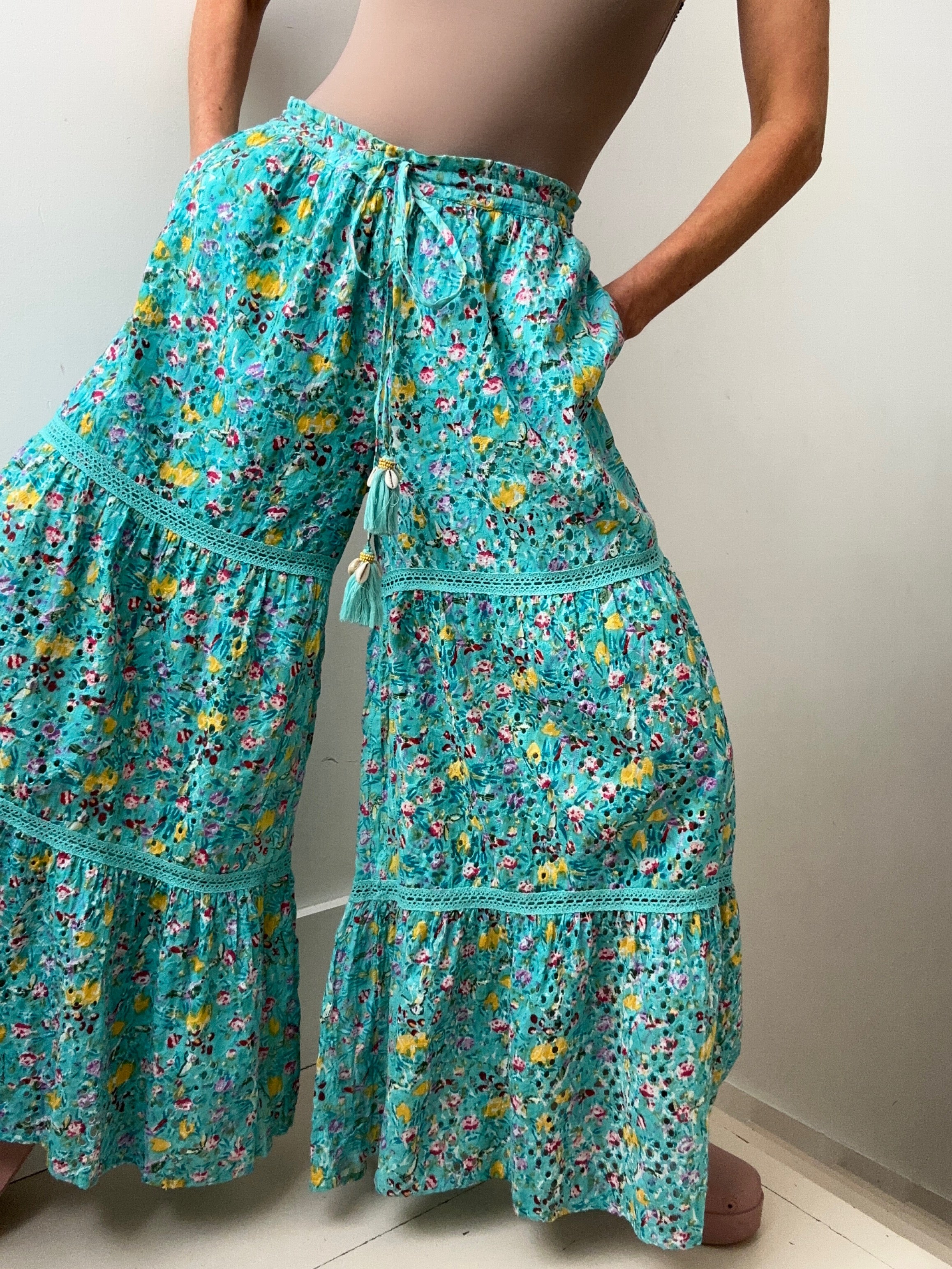 Beatnik Philosophy Floral Flares | Pants