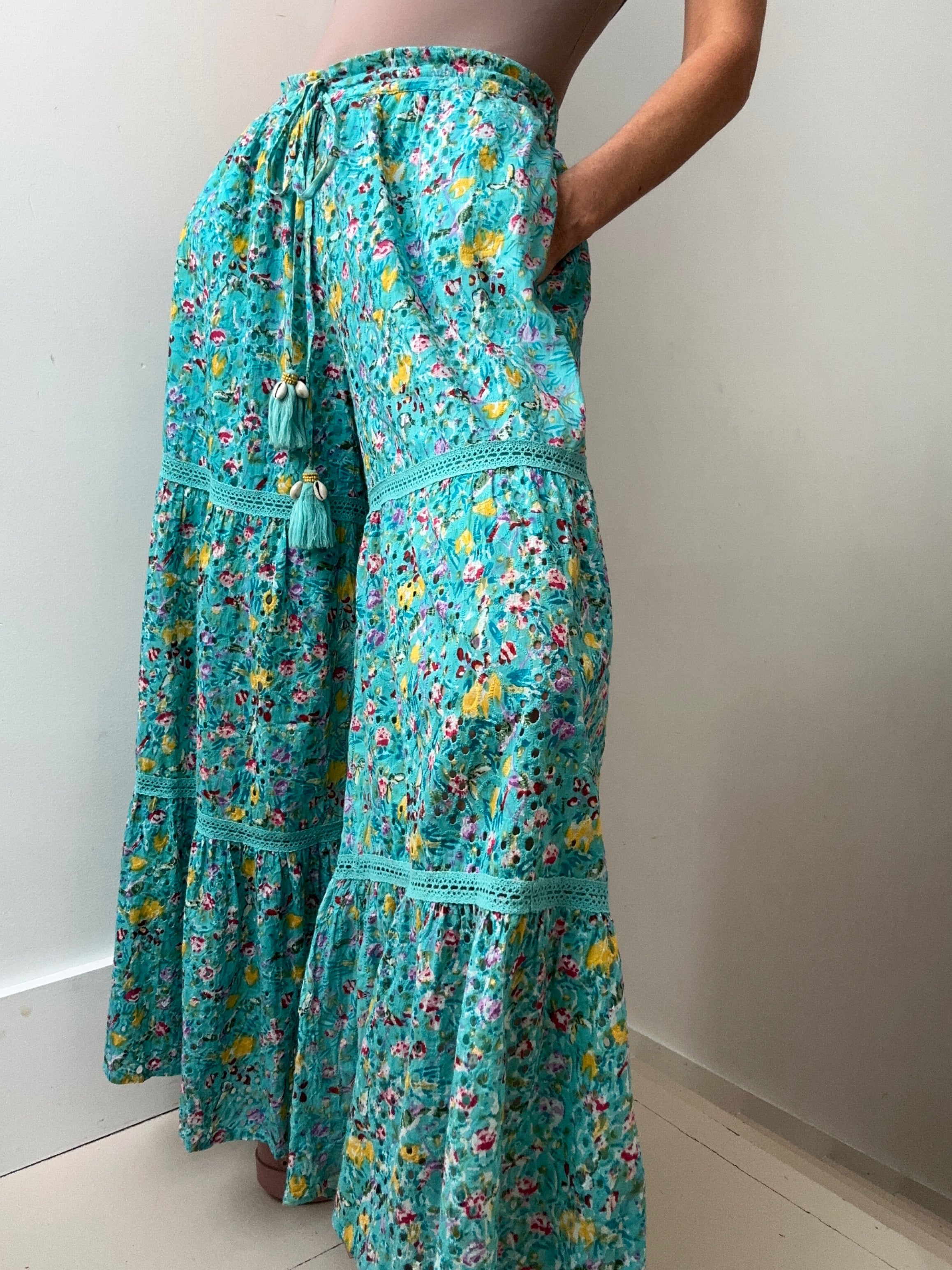 Beatnik Philosophy Floral Flares | Pants