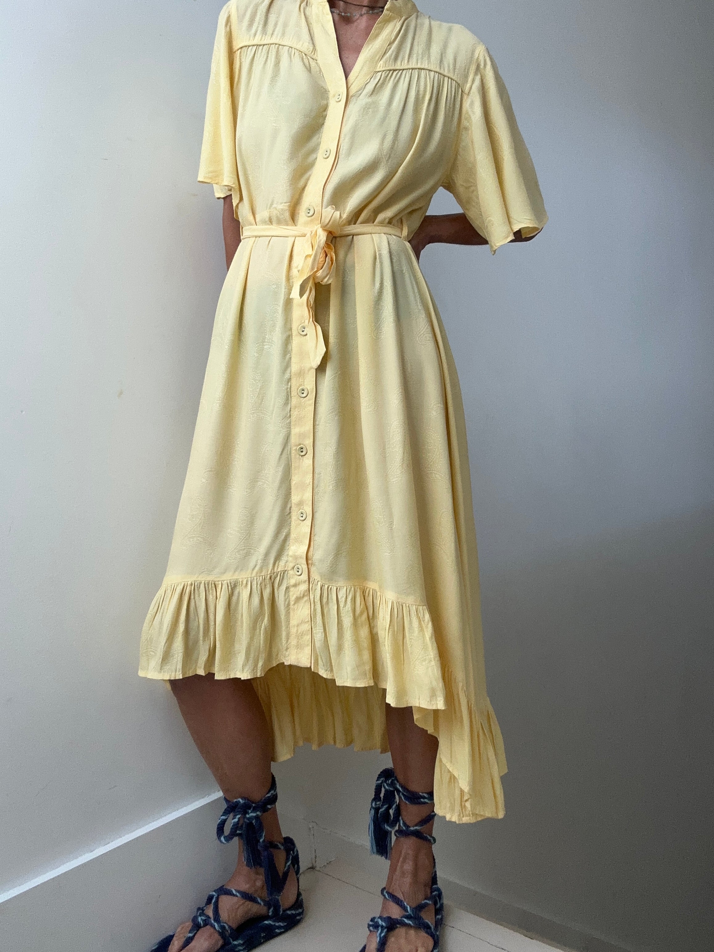 Belair Dresses Belair Summer Yellow Midi Dress