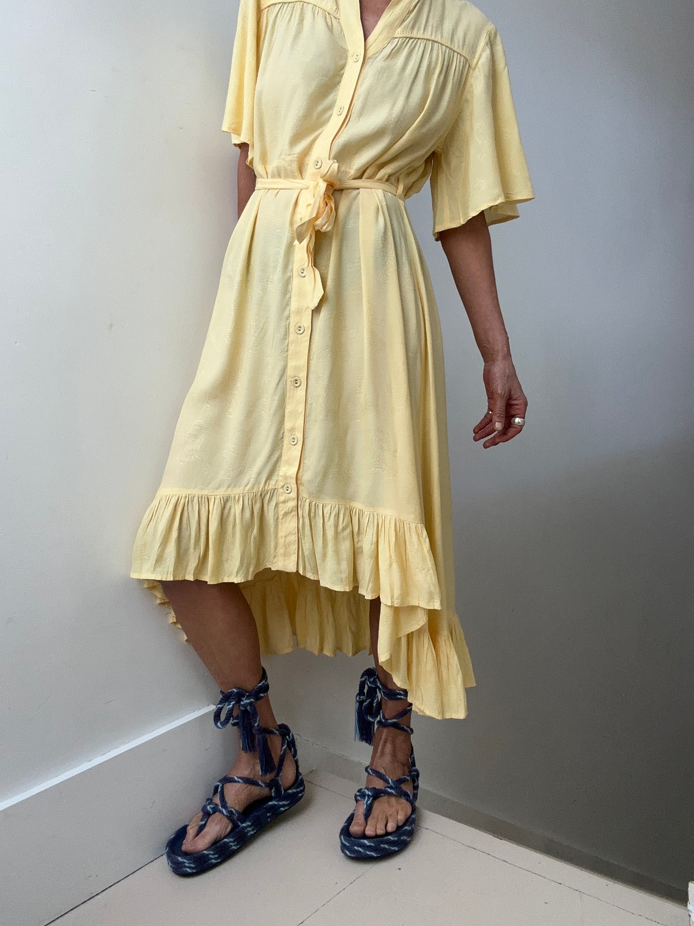 Belair Dresses Belair Summer Yellow Midi Dress