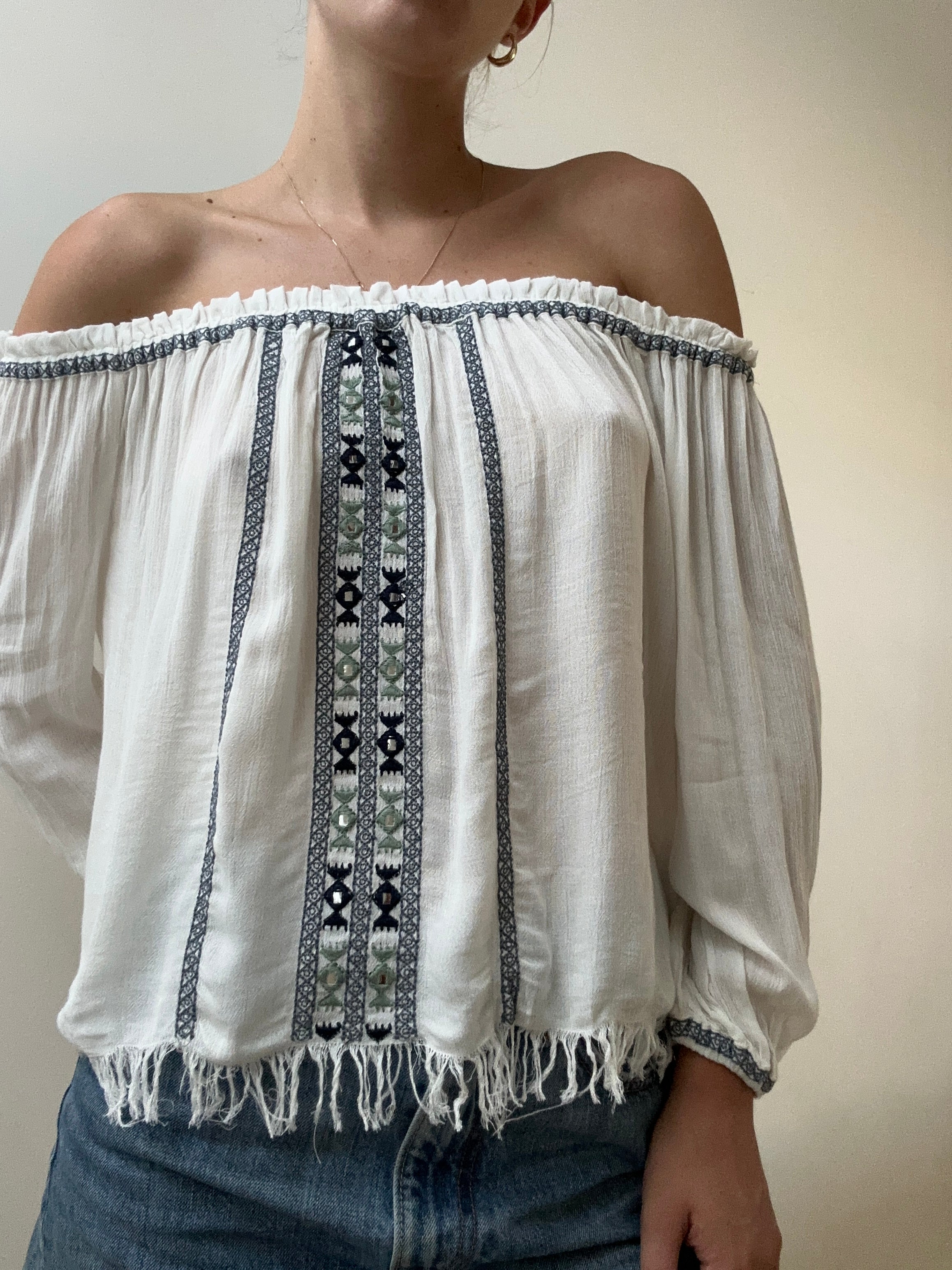 Brownie Blusa Aloha Off The Shoulder Blouse | Blouses