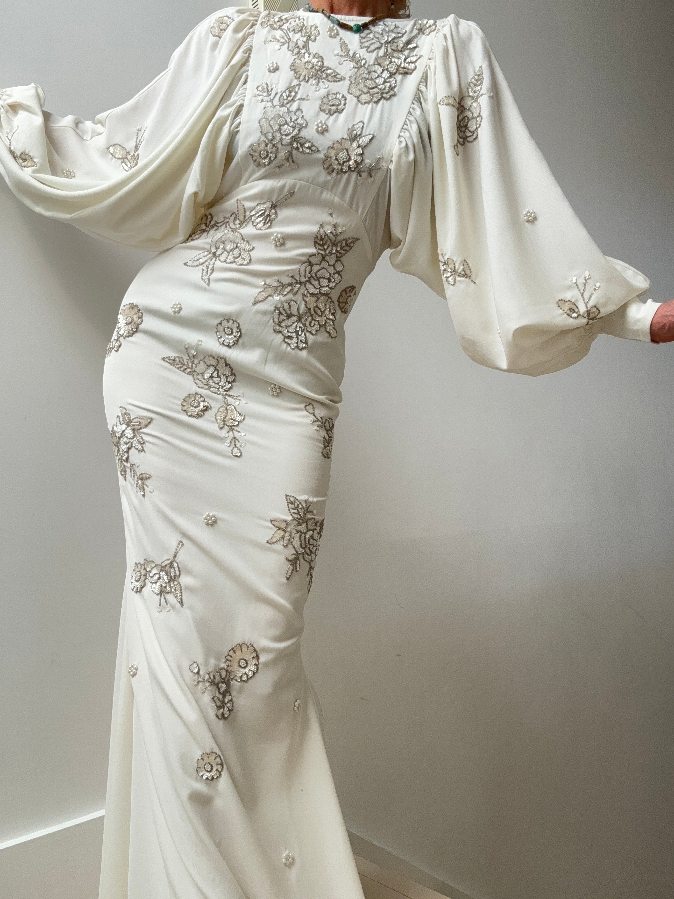Drop Sleeve Fishtail Dress | Dresses
