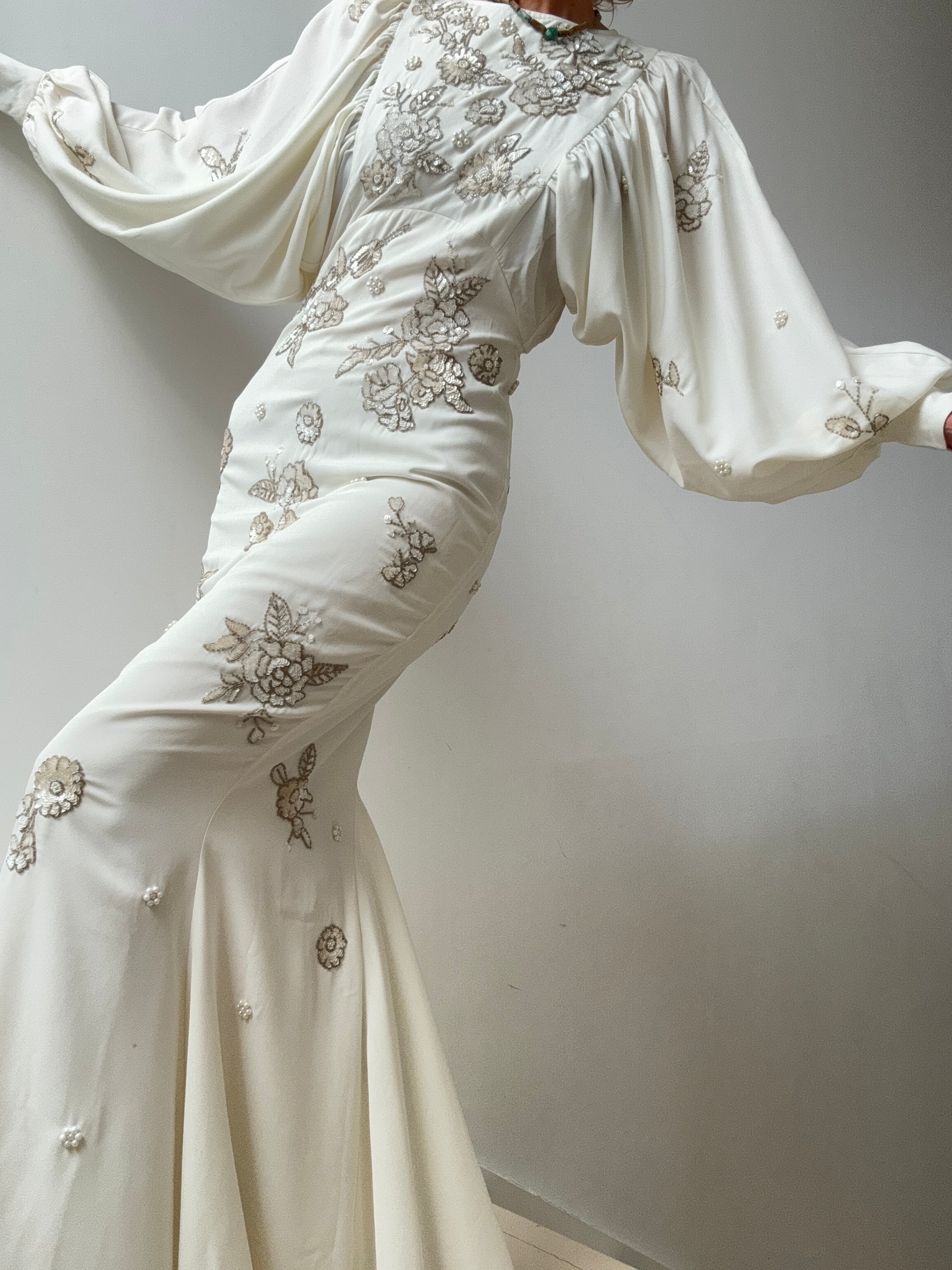 Drop Sleeve Fishtail Dress | Dresses
