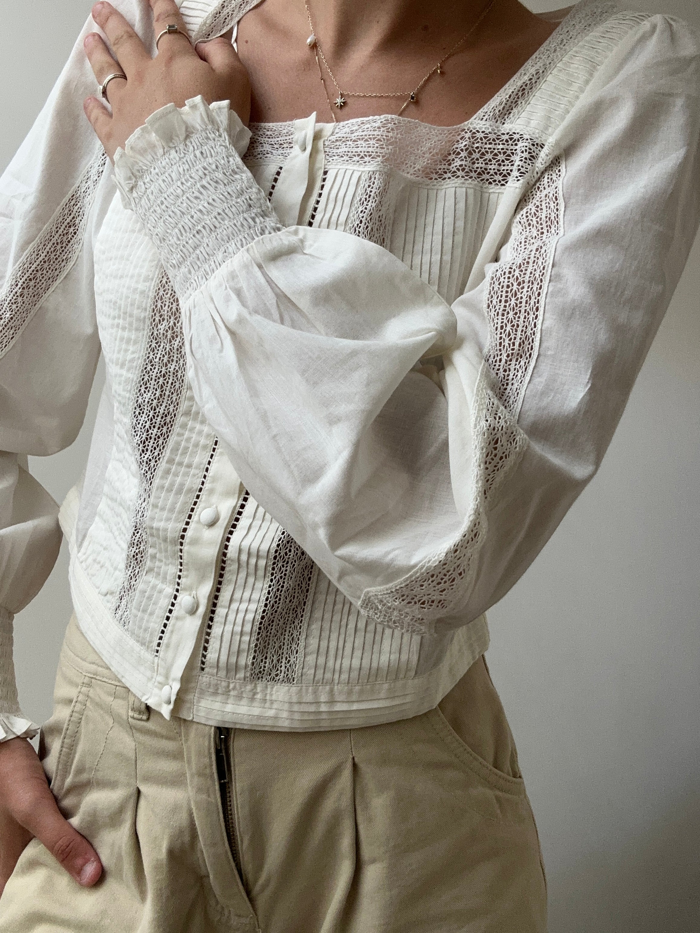 Ese O Ese Square Neck Blouse | Blouses