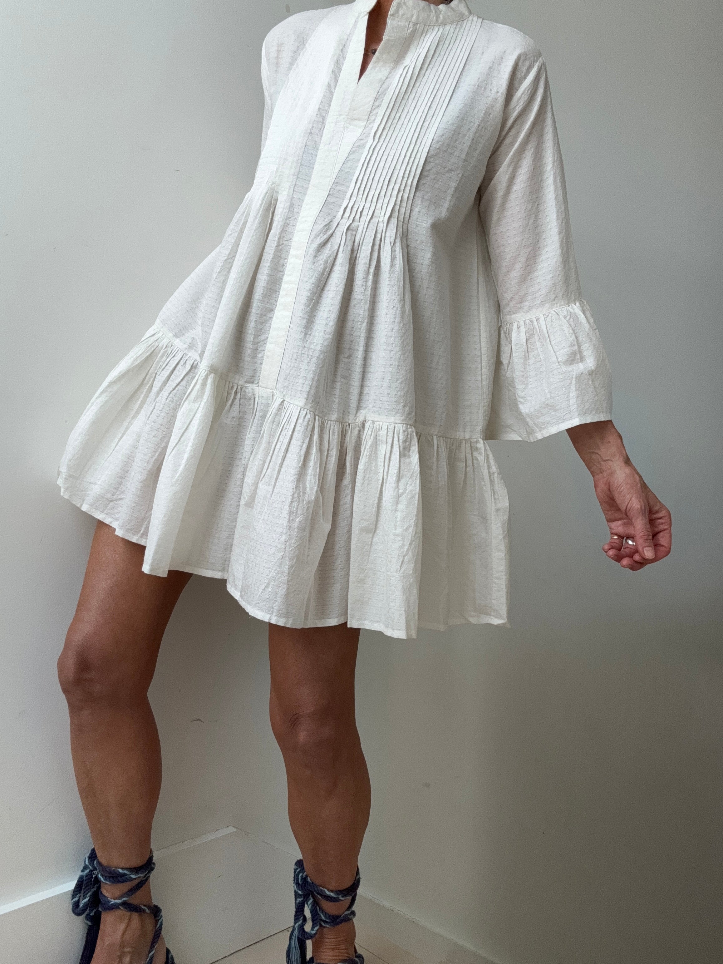 Evarae Dresses Cream Evarae Cotton Tunic