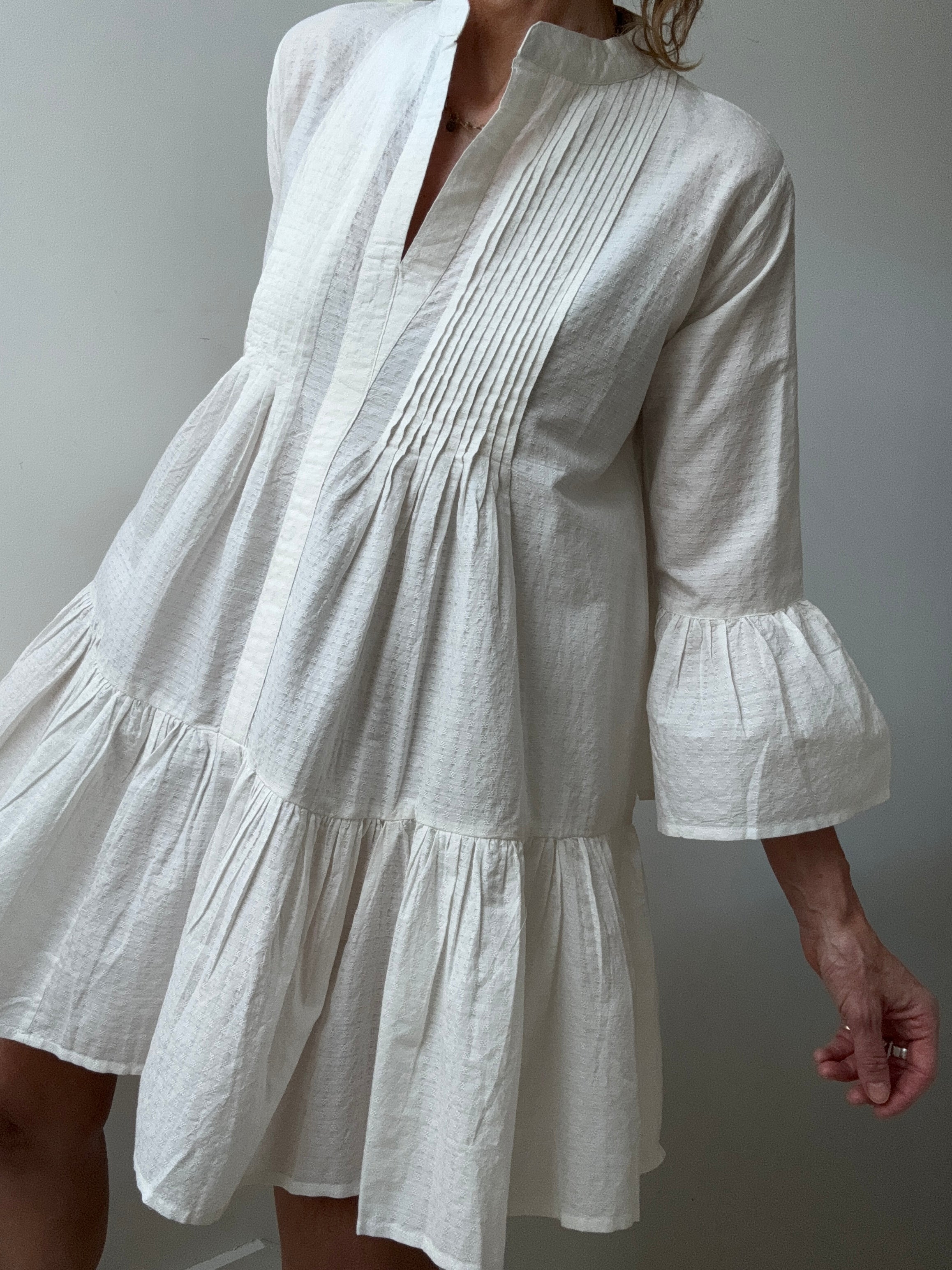 Evarae Dresses Cream Evarae Cotton Tunic