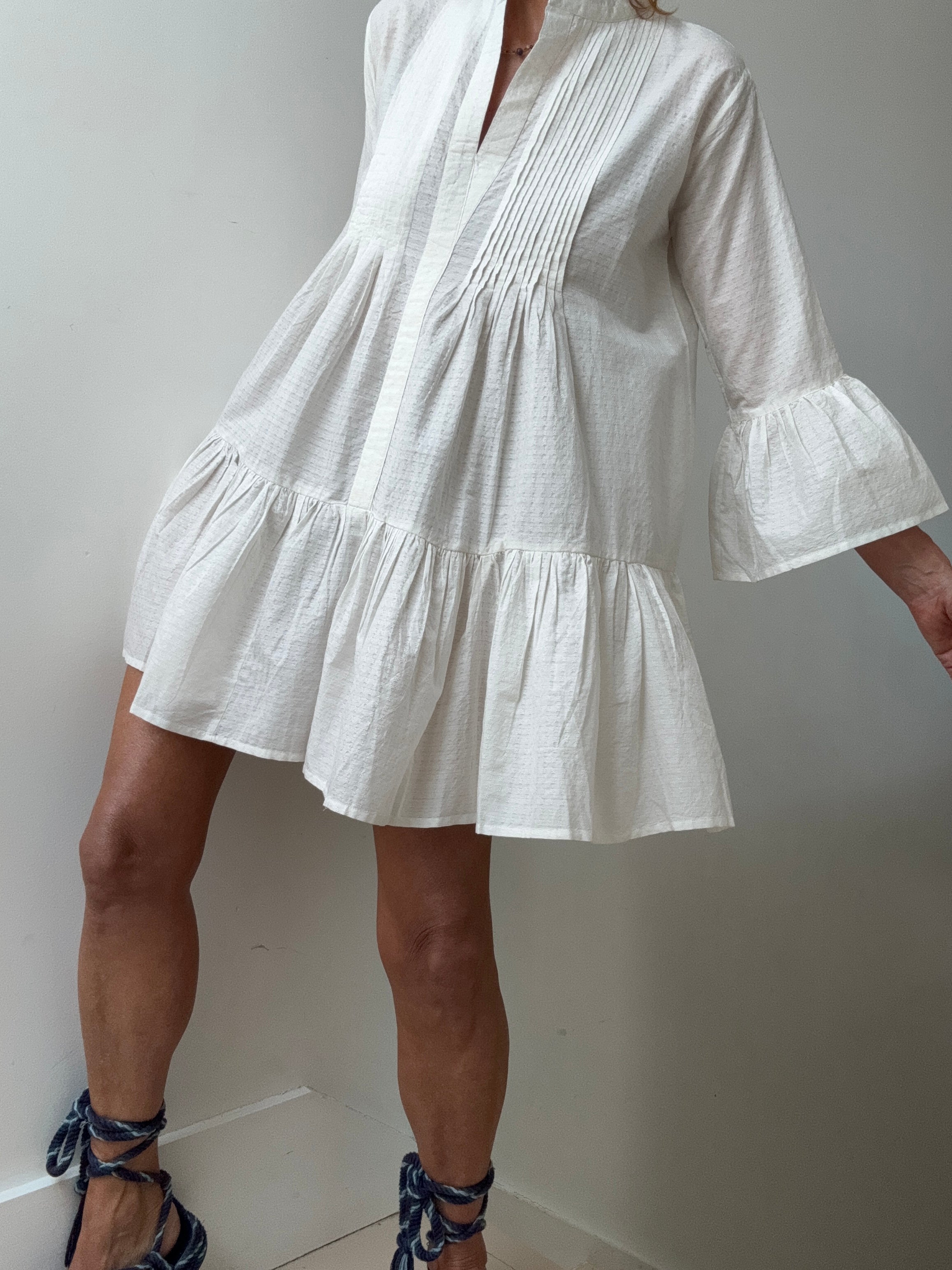 Evarae Dresses Cream Evarae Cotton Tunic