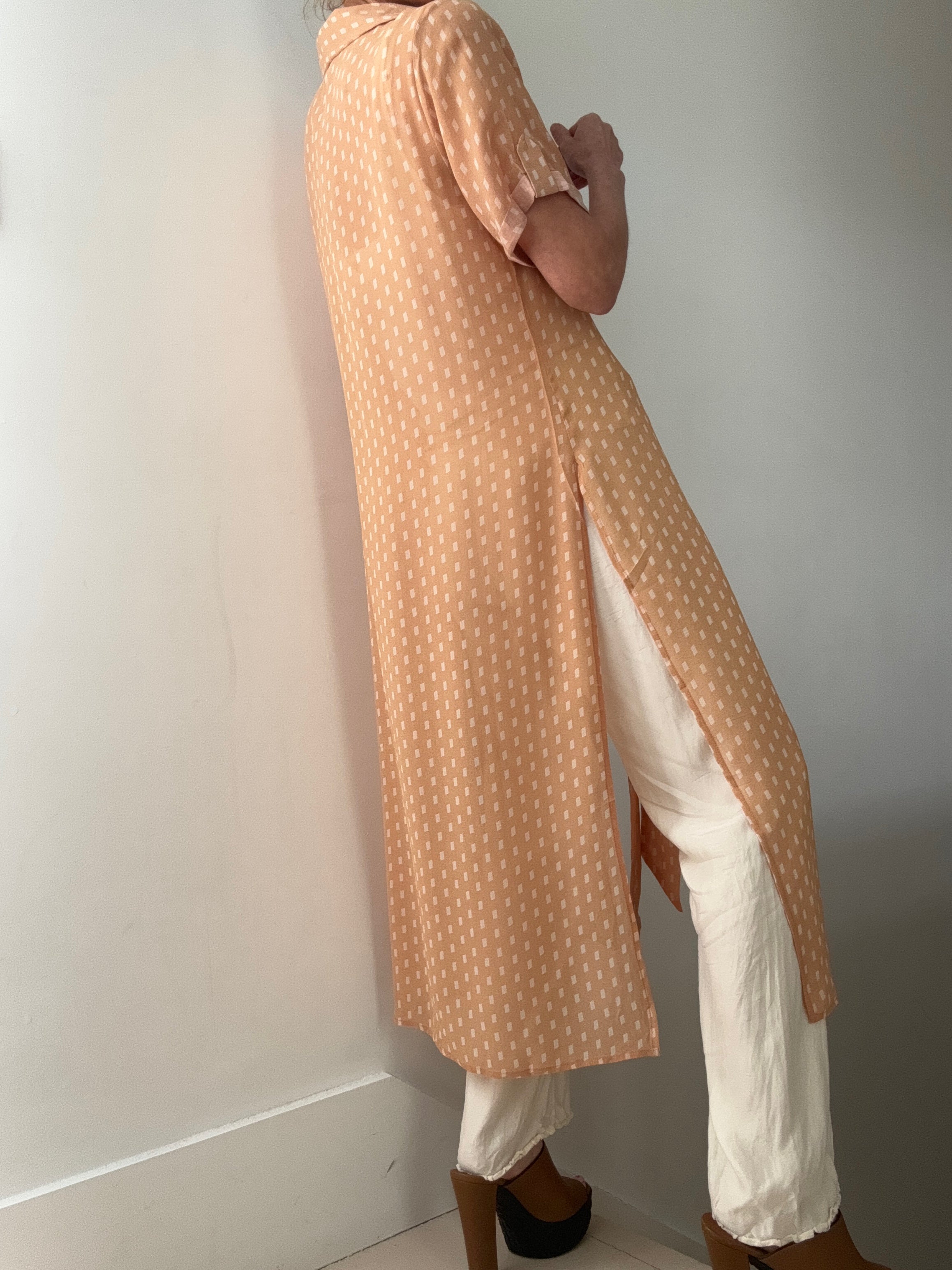 Evarae Silk Tie Front Shirtdress | Dresses