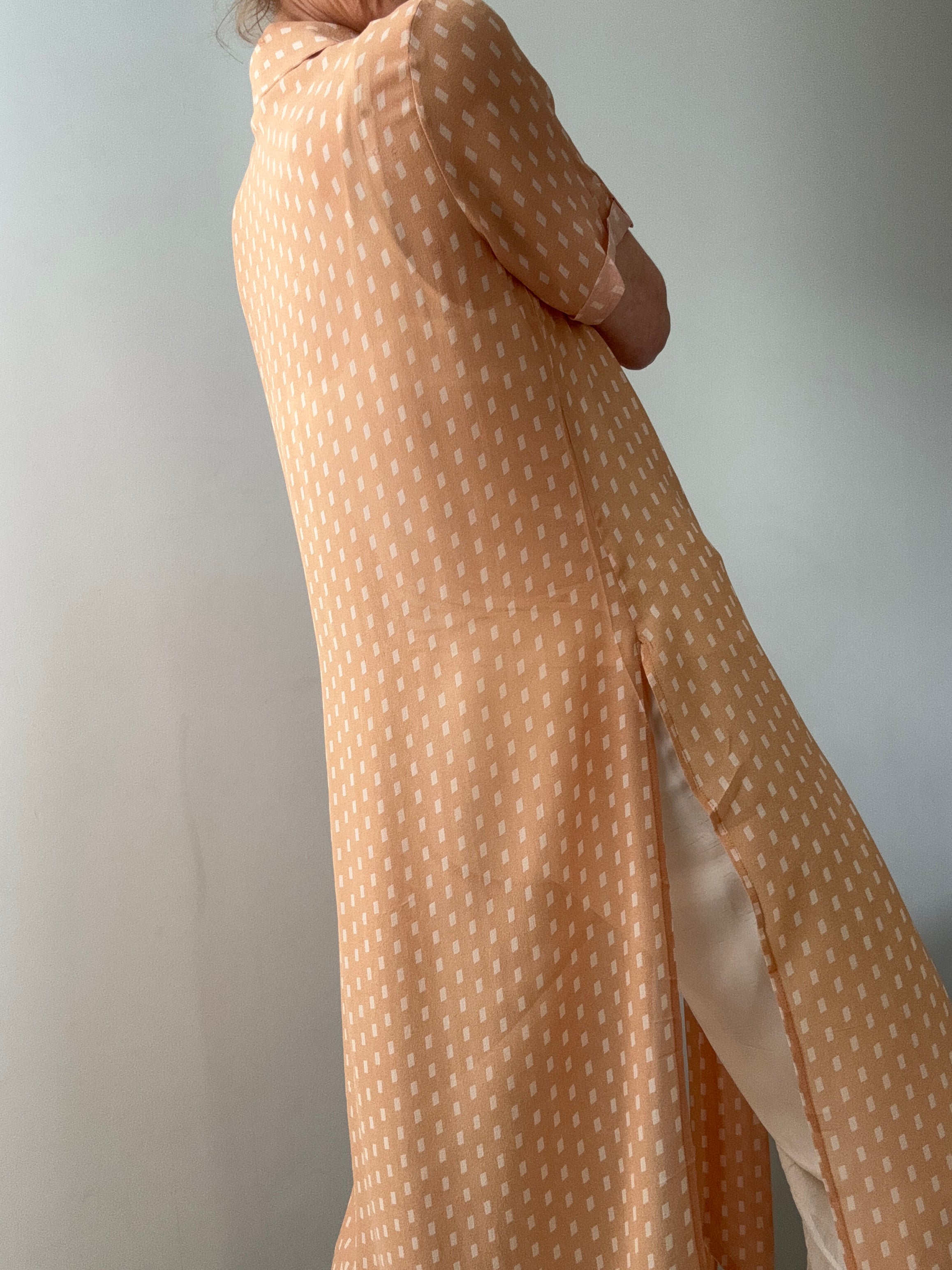 Evarae Silk Tie Front Shirtdress | Dresses