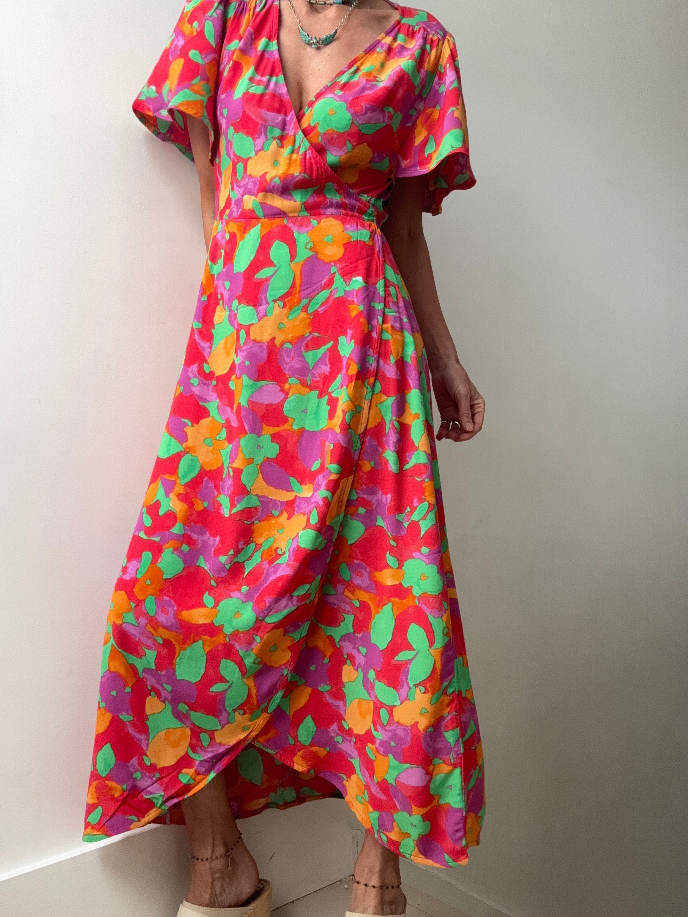 Archana Butterfly Wrap Dress | Dresses