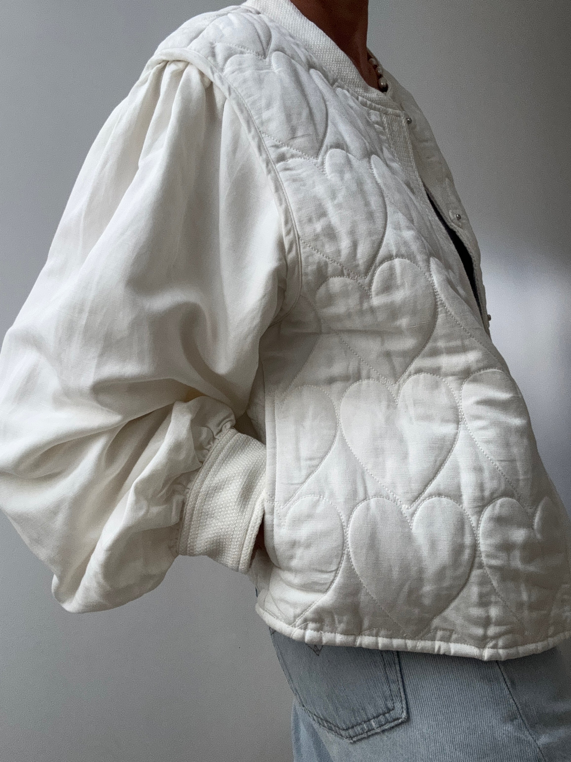 Fabienne Chapot Jackets Fabienne Chapot White Heart Jacket