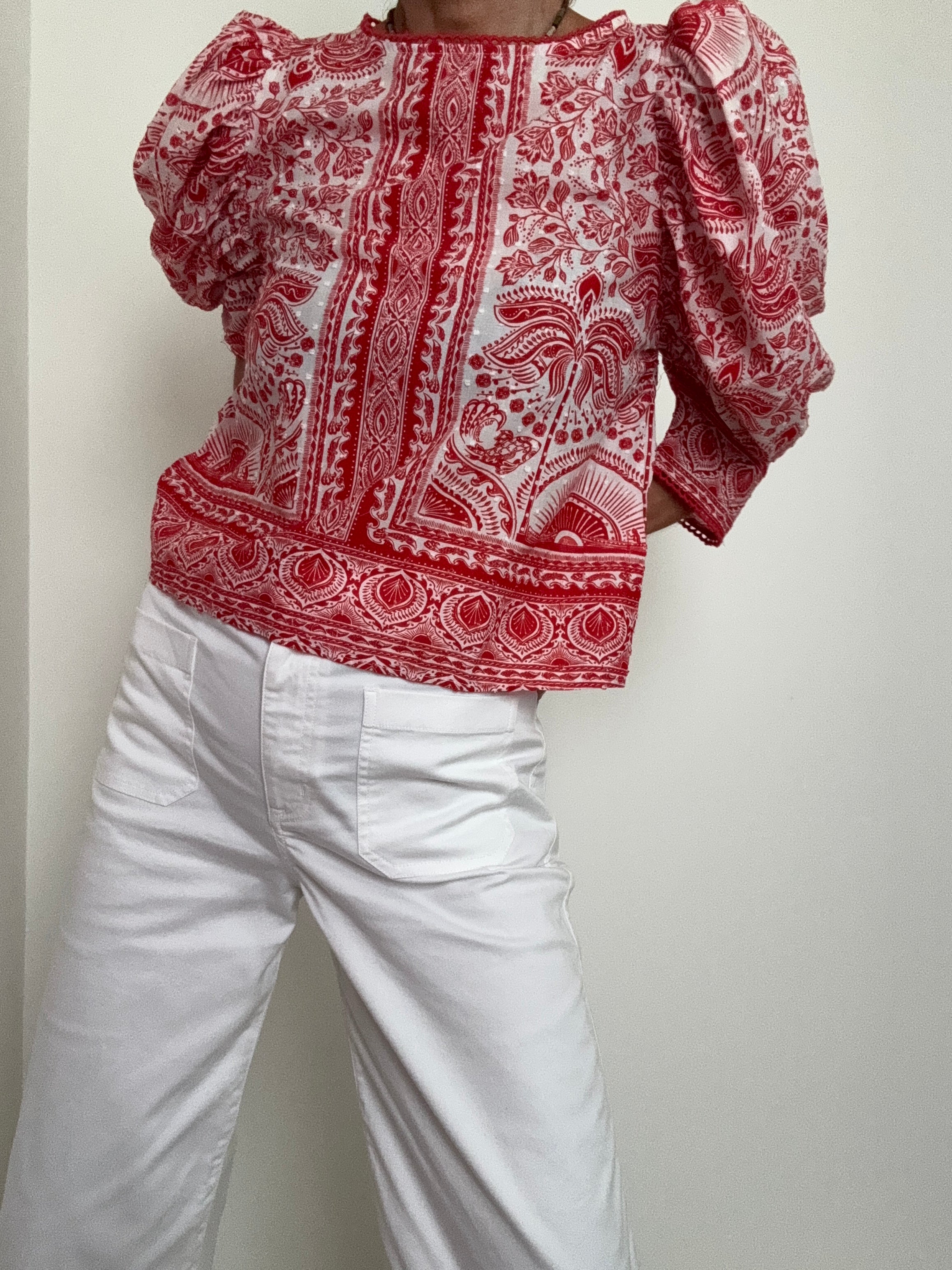 Farm Rio Blouses Farm Rio Ricamino Blouse Print