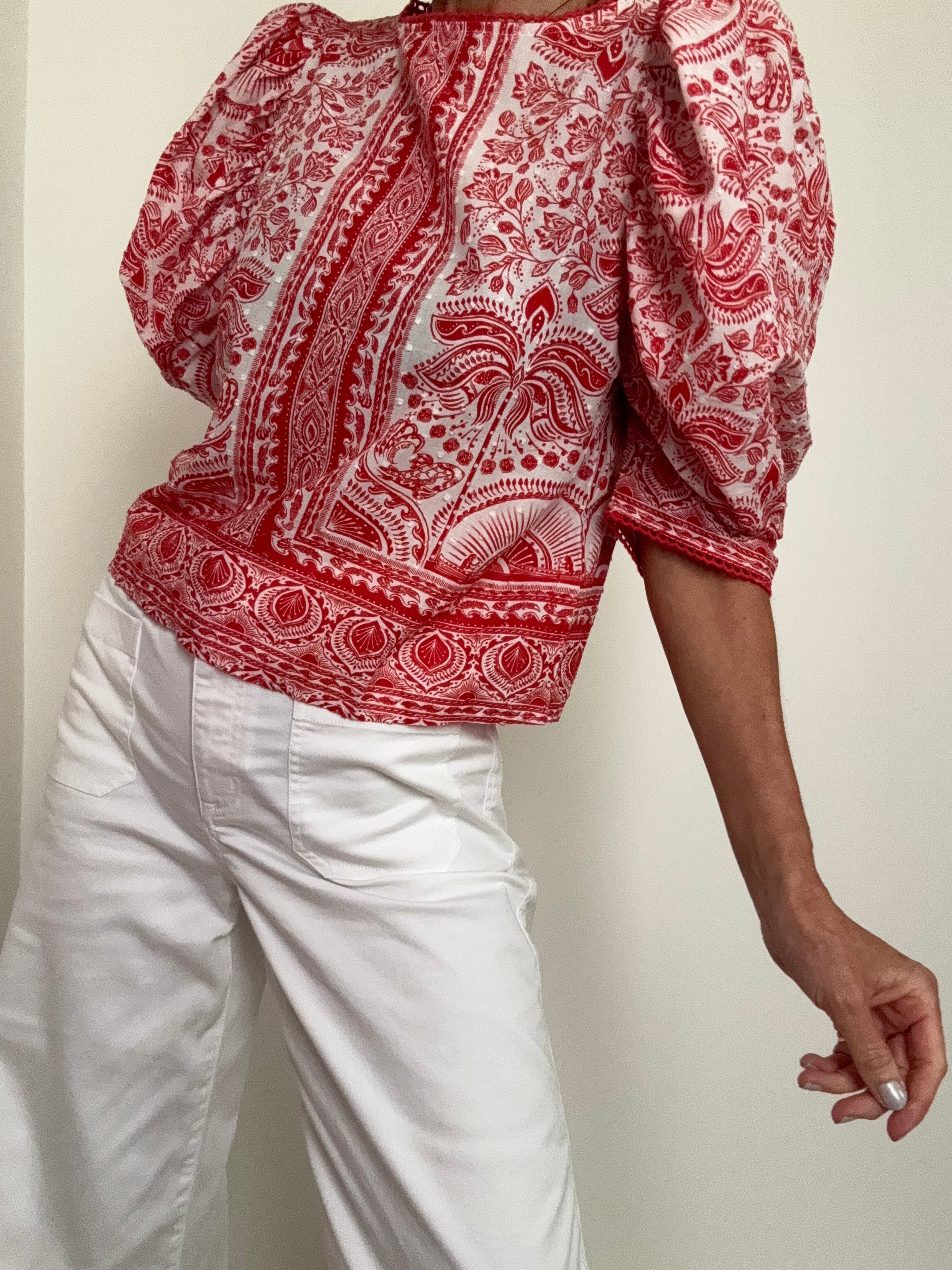 Farm Rio Blouses Farm Rio Ricamino Blouse Print