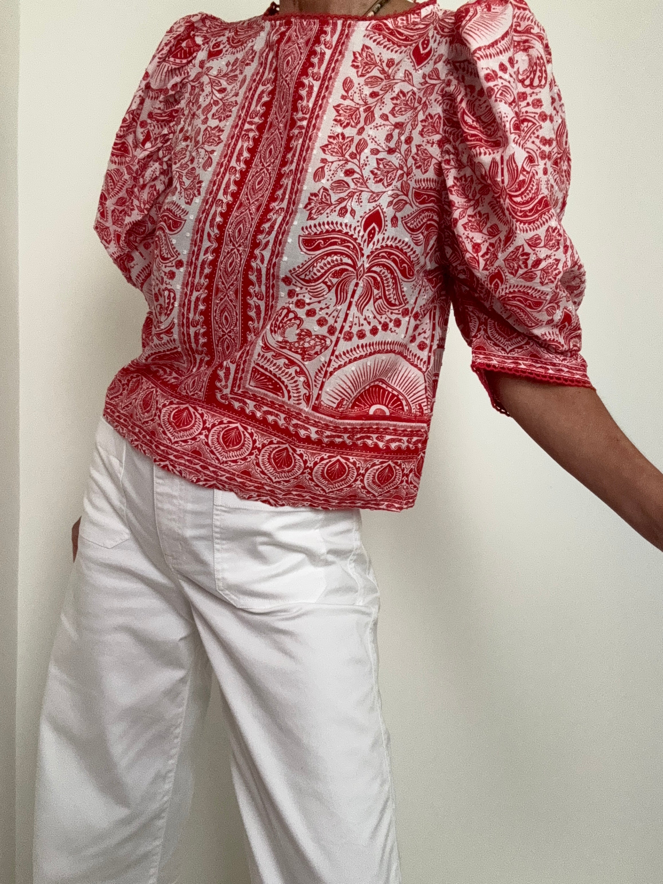 Farm Rio Blouses Farm Rio Ricamino Blouse Print