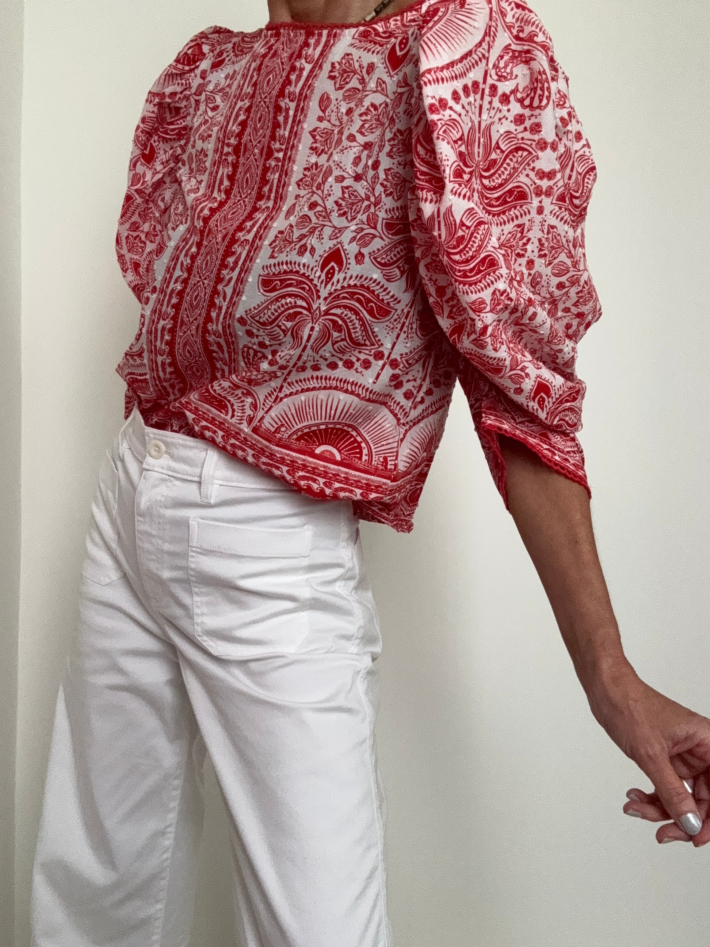 Farm Rio Blouses Farm Rio Ricamino Blouse Print