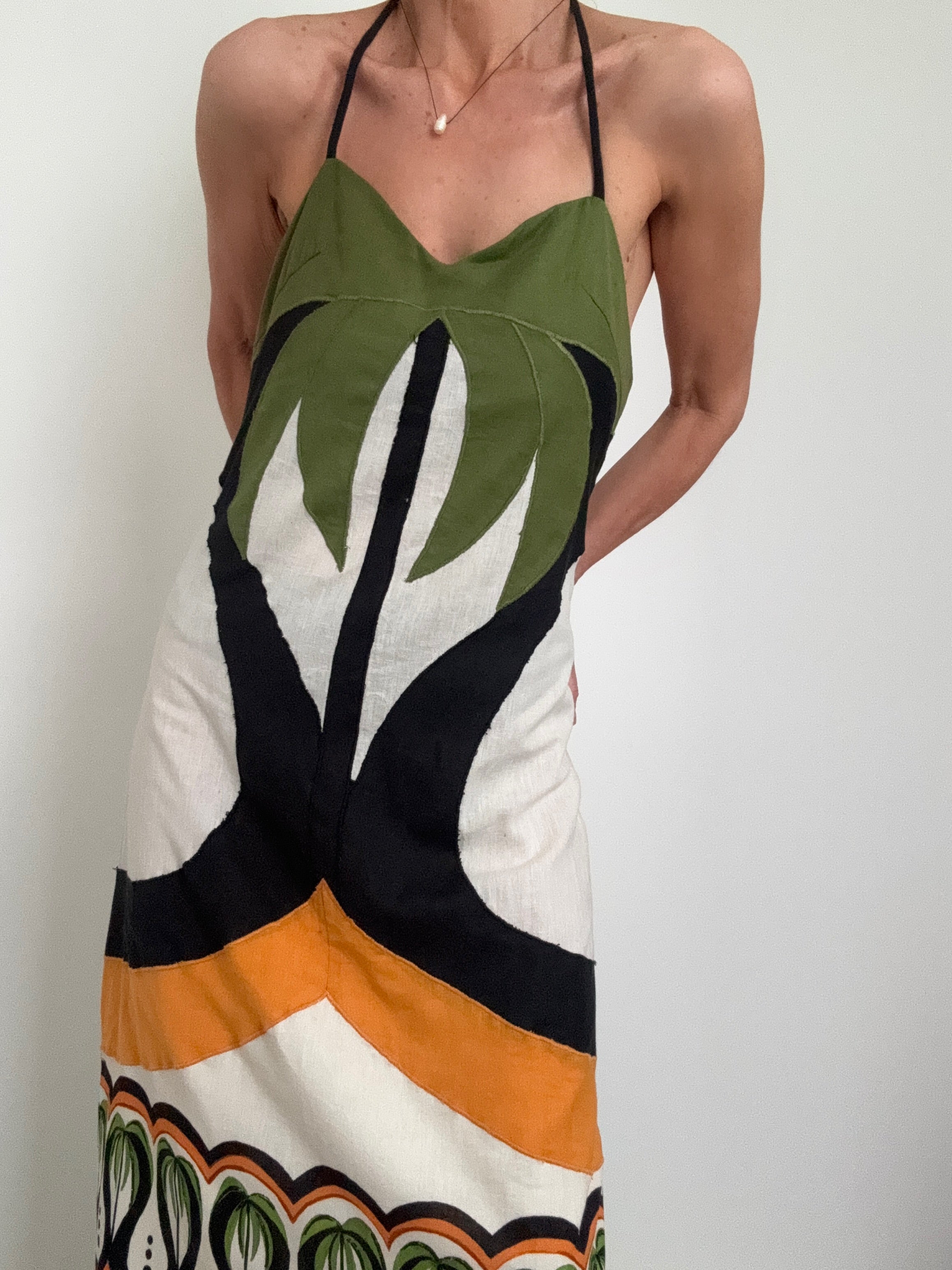Coconut Tree Flow Euroflax Dress | Dresses