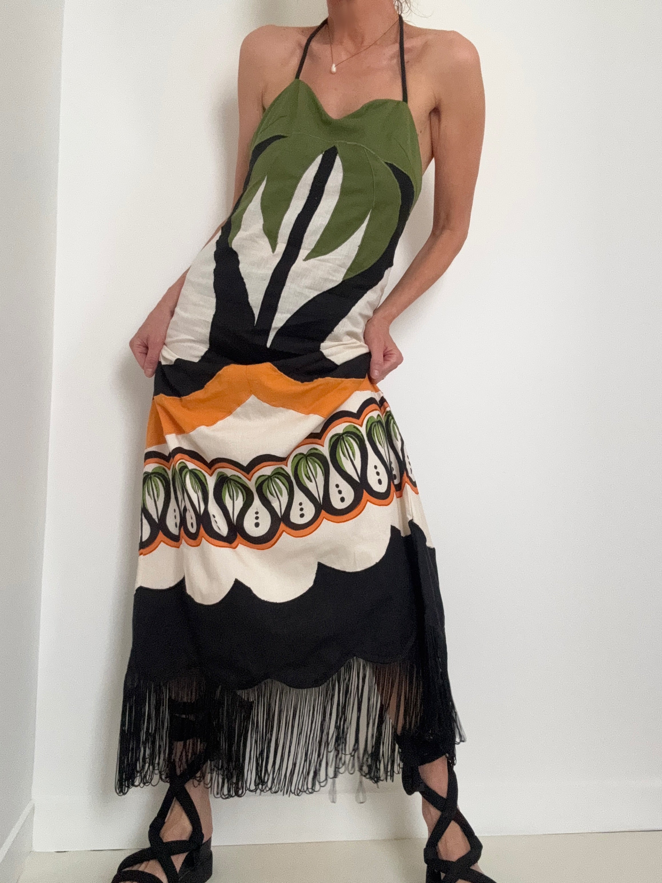 Coconut Tree Flow Euroflax Dress | Dresses