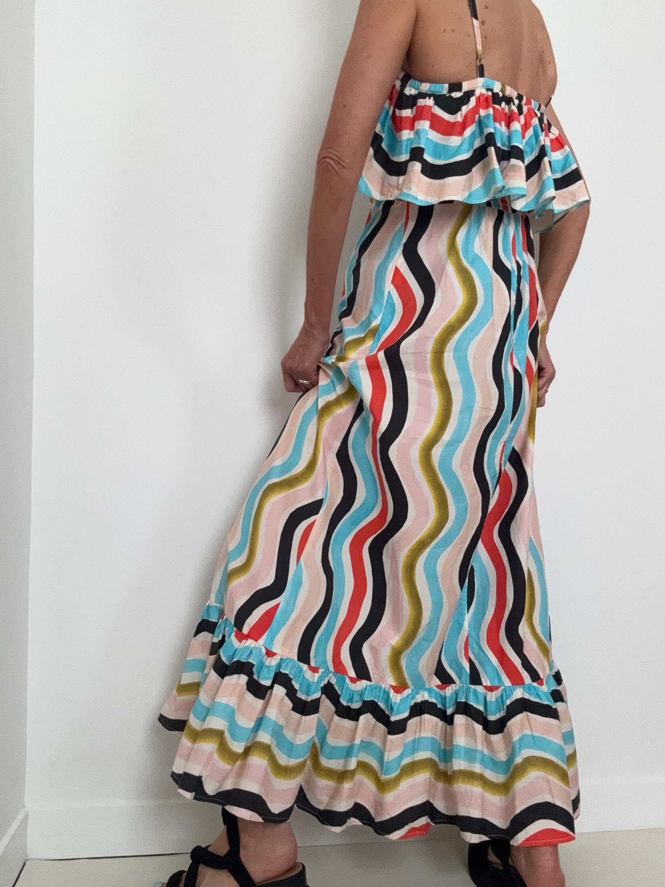 Farm Rio Dresses Farm Rio Ruffle Maxi Dress