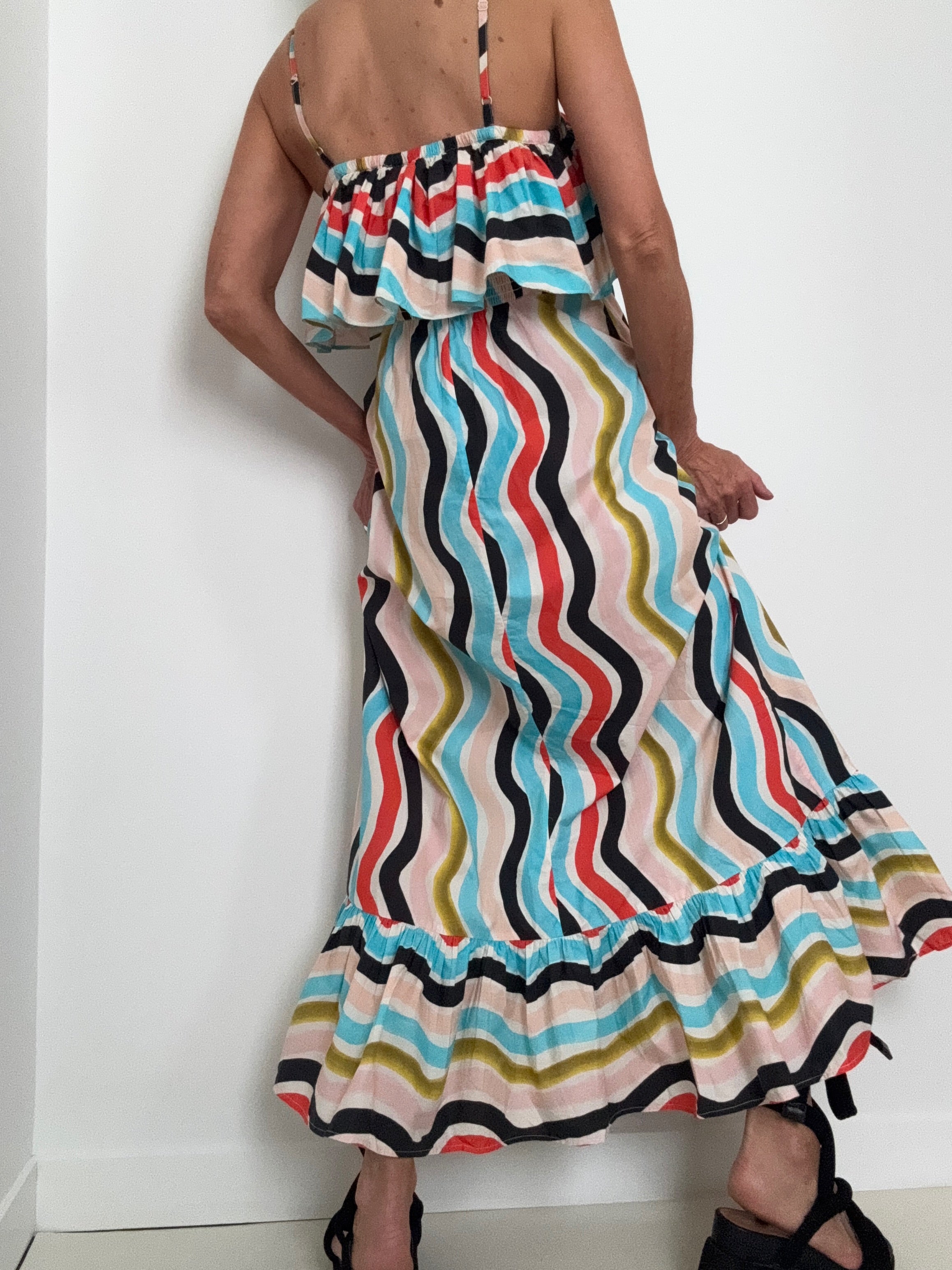 Farm Rio Dresses Farm Rio Ruffle Maxi Dress