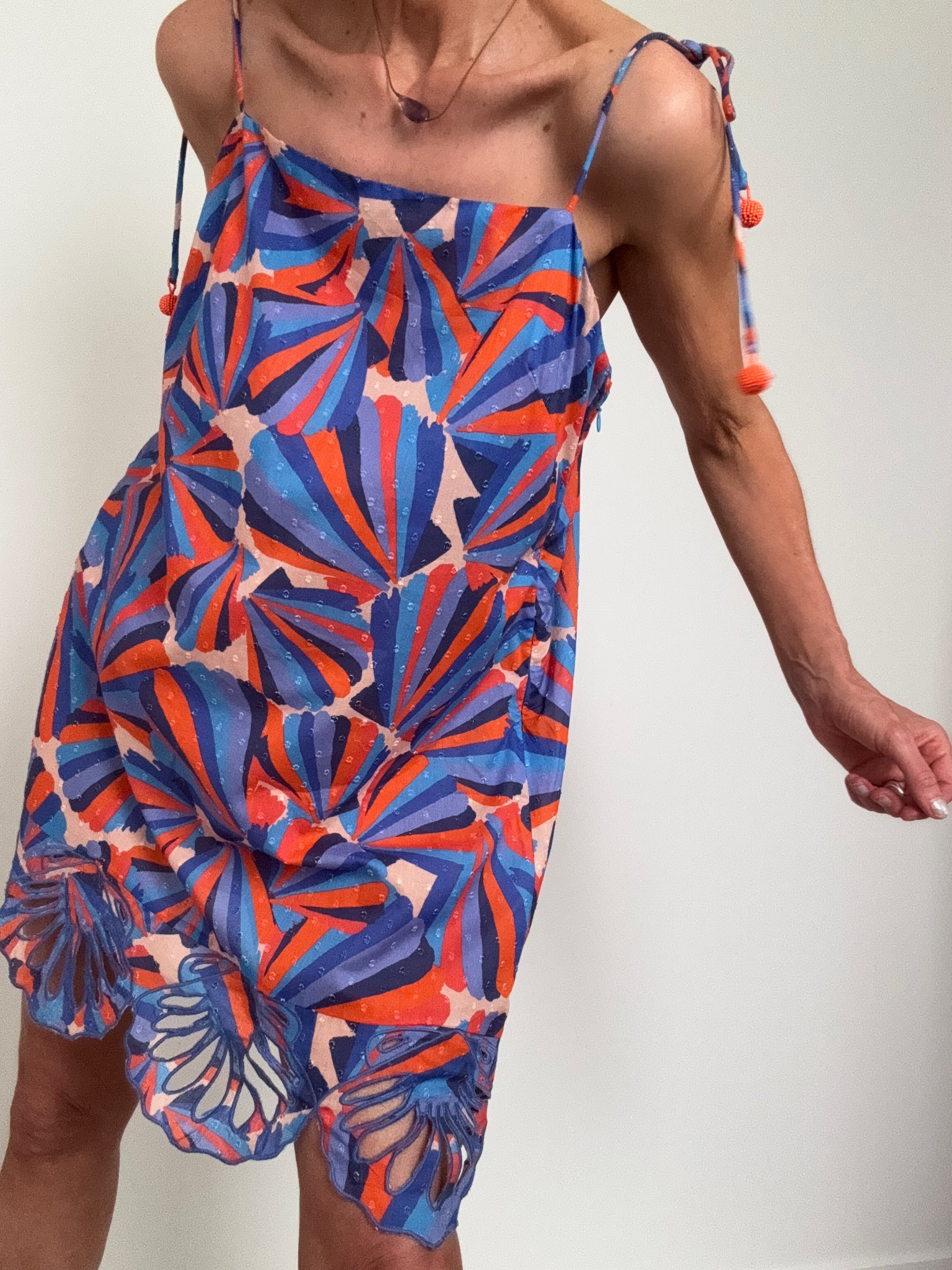 Farm Rio Tie Strap Shift Mini Dress | Dresses