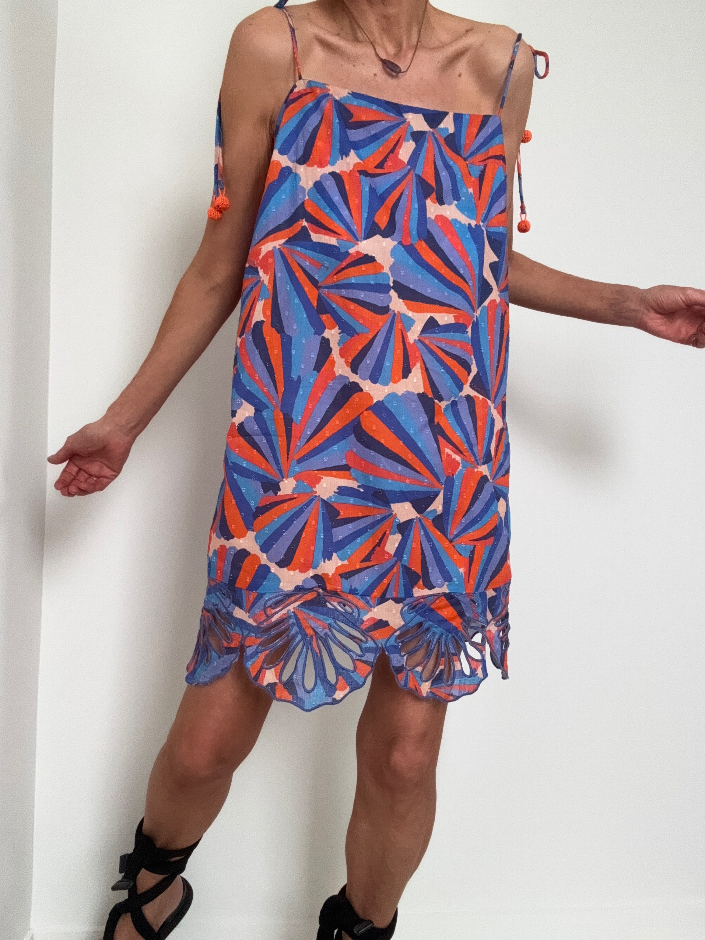 Farm Rio Tie Strap Shift Mini Dress | Dresses