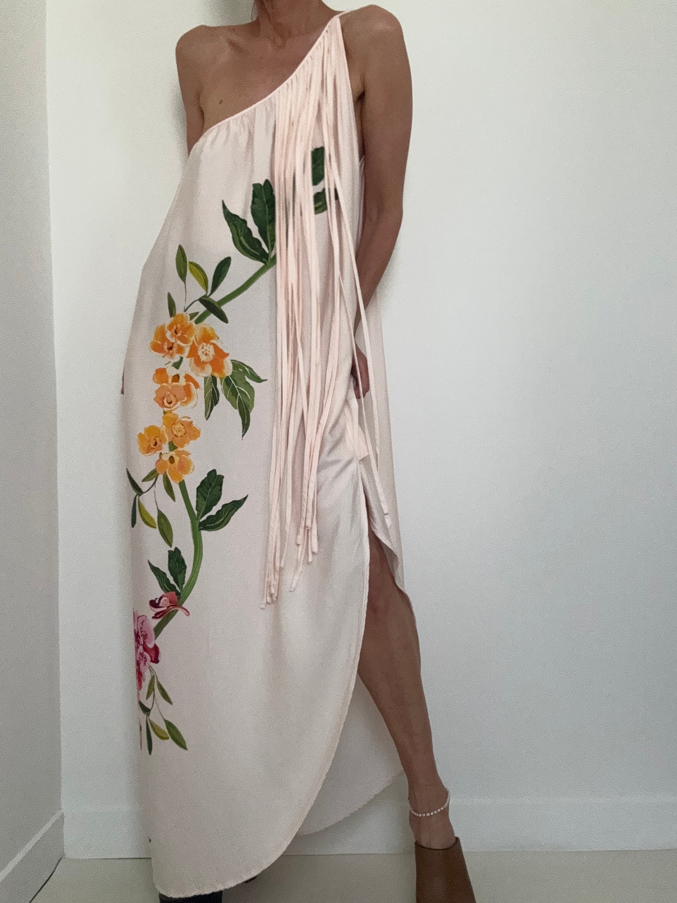 One Shoulder Floral Maxi Dress | Dresses