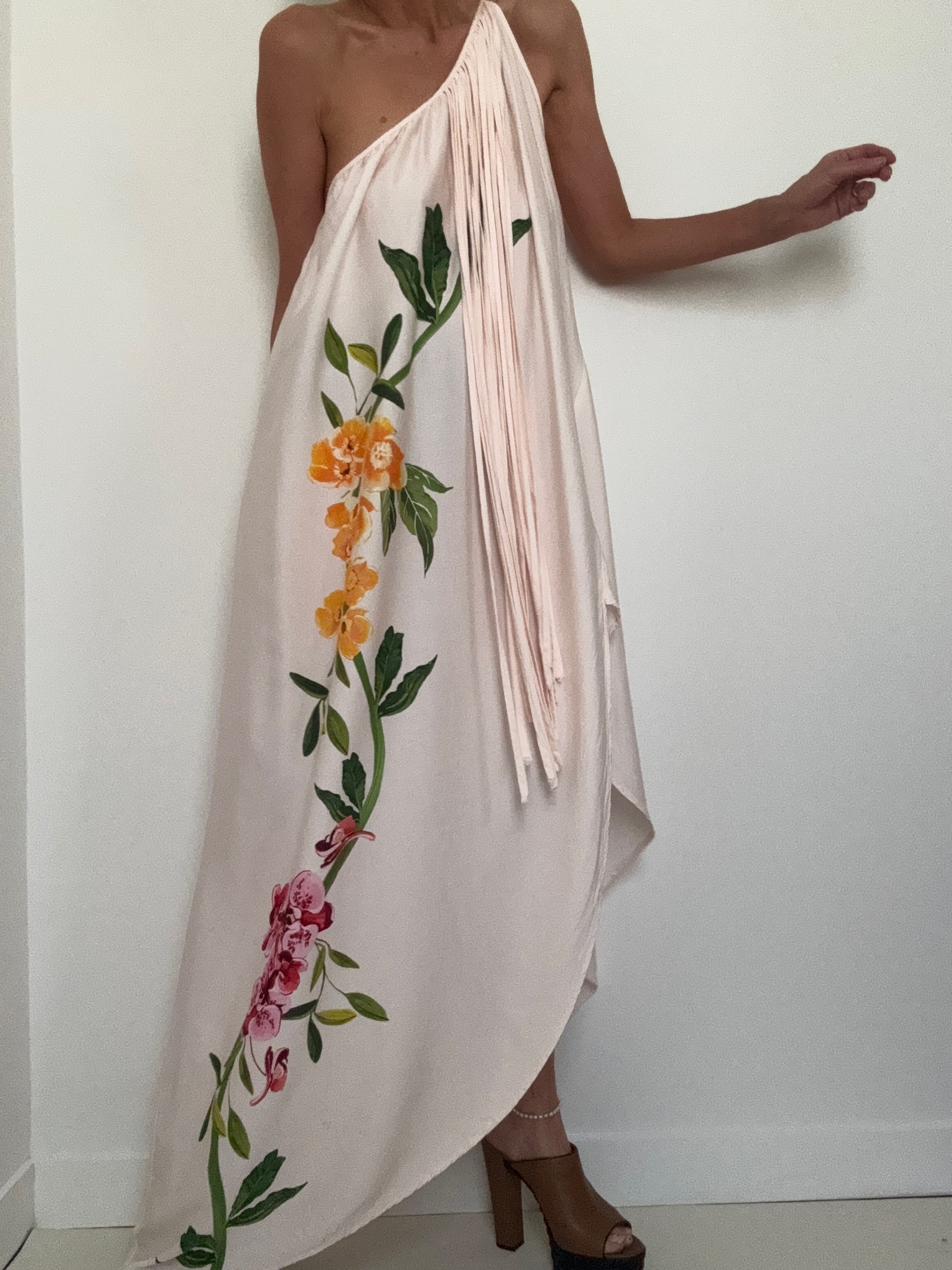 One Shoulder Floral Maxi Dress | Dresses