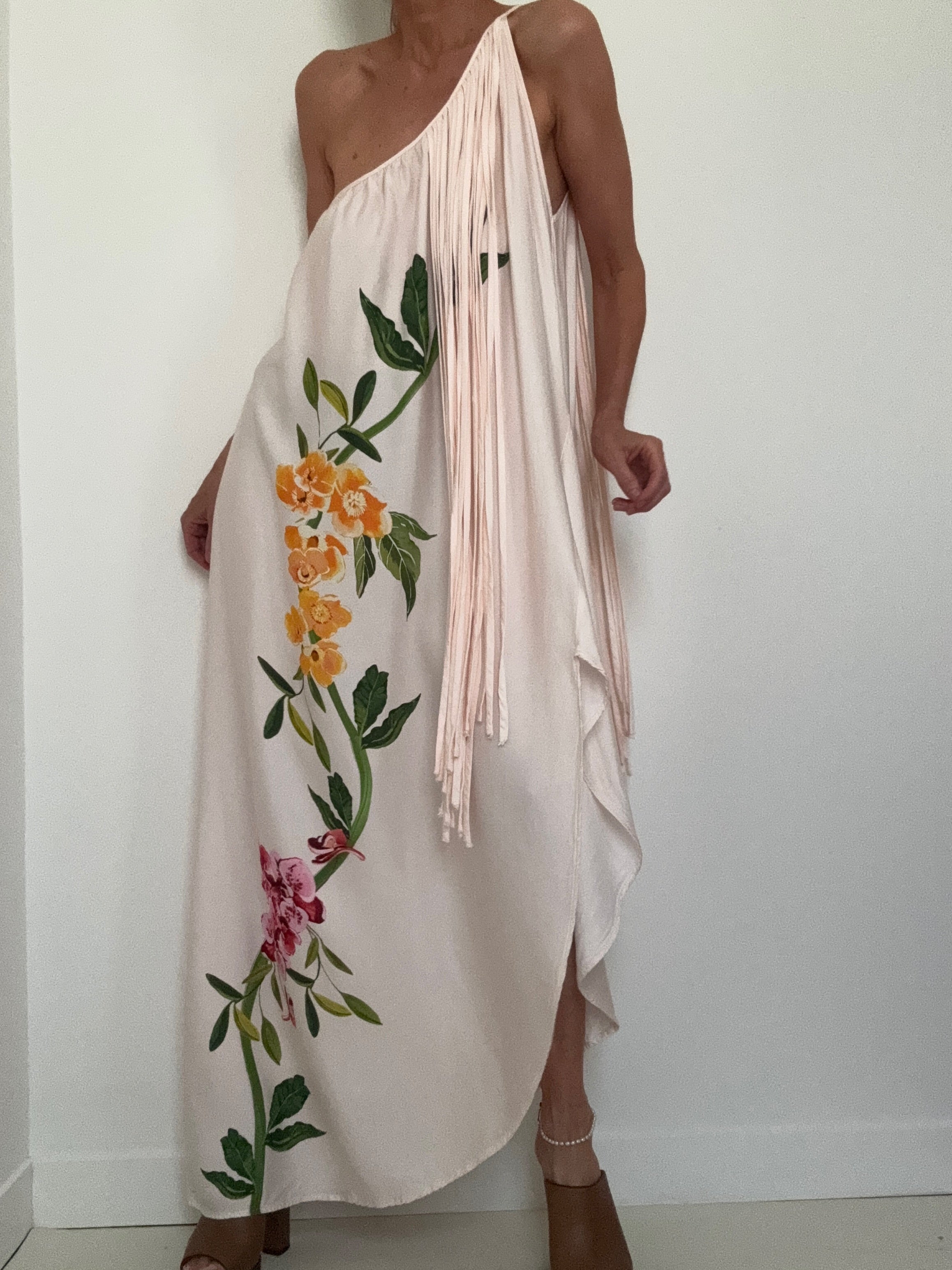 One Shoulder Floral Maxi Dress | Dresses