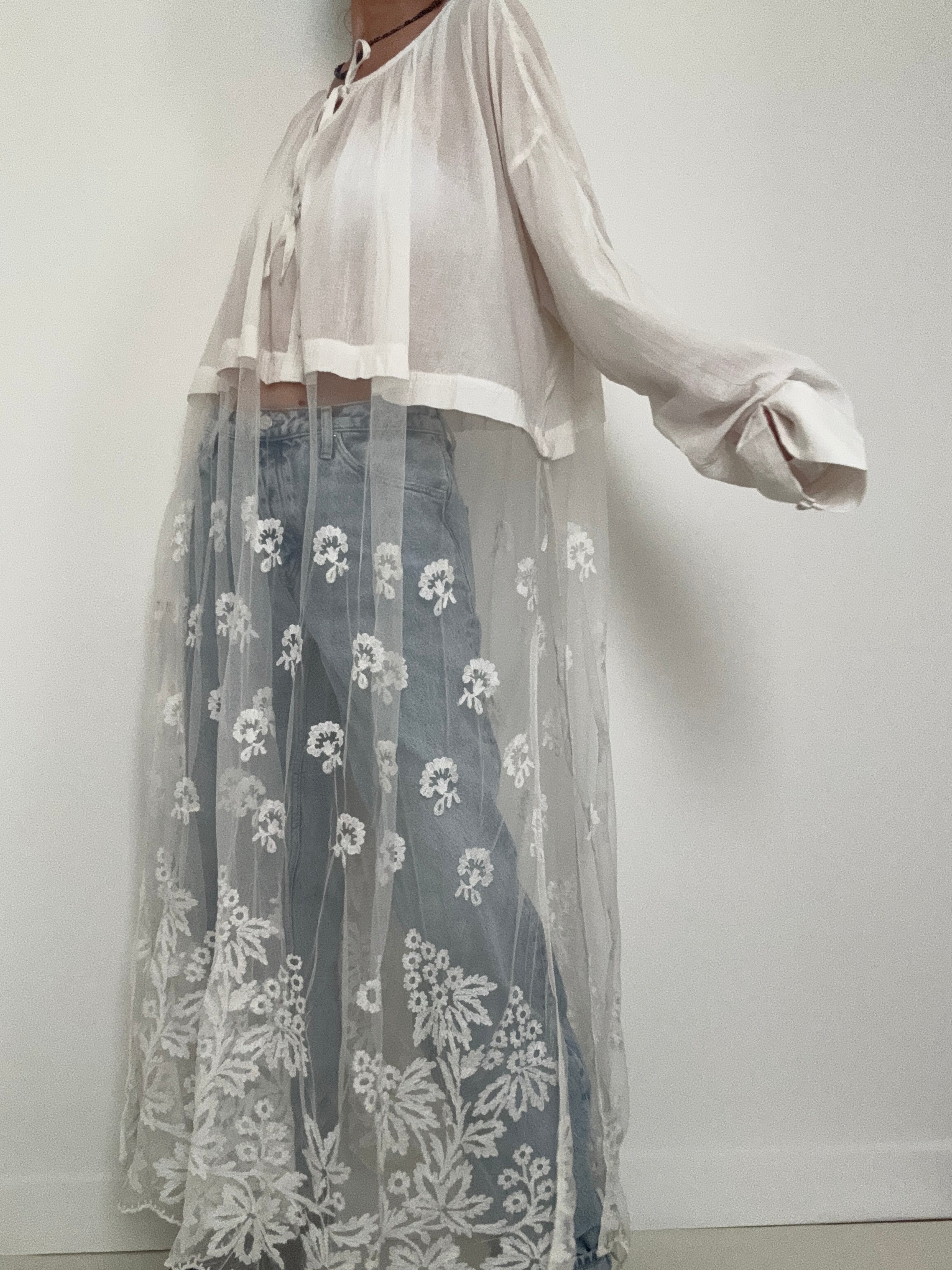 Free People Dresses Cotton & Lace Tunic