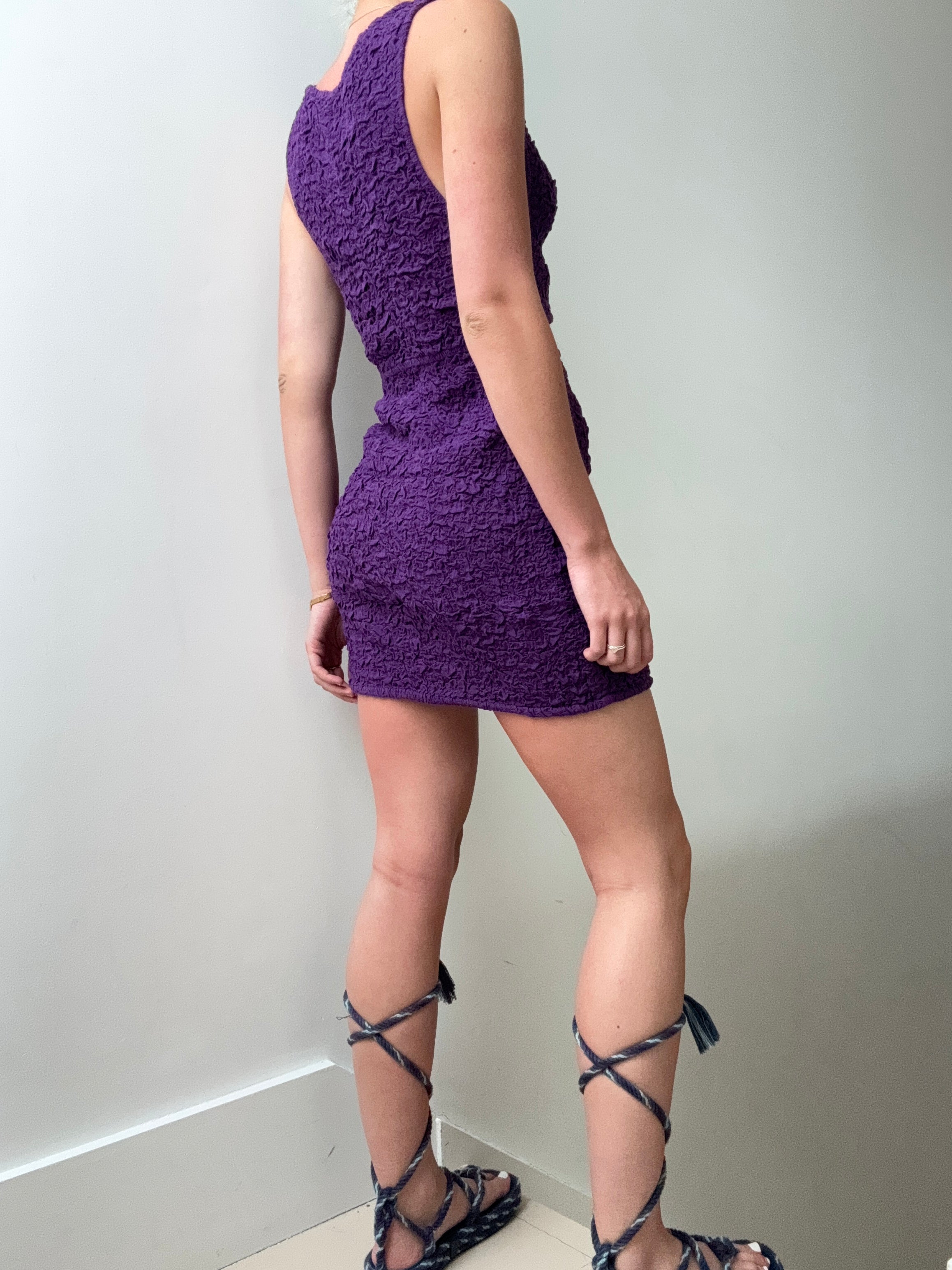 Scarlett Solid Mini Grape Juice | Dresses