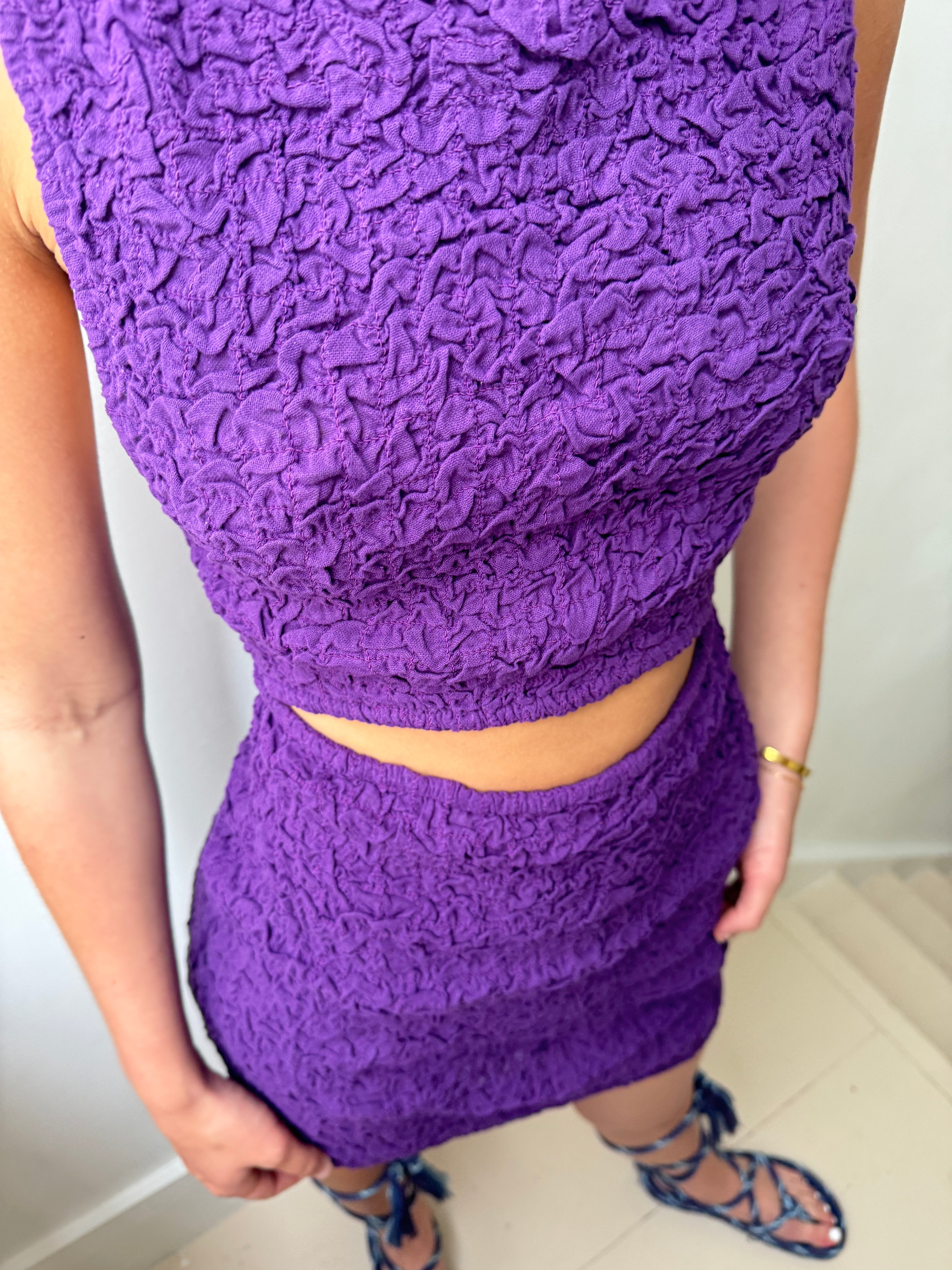 Scarlett Solid Mini Grape Juice | Dresses