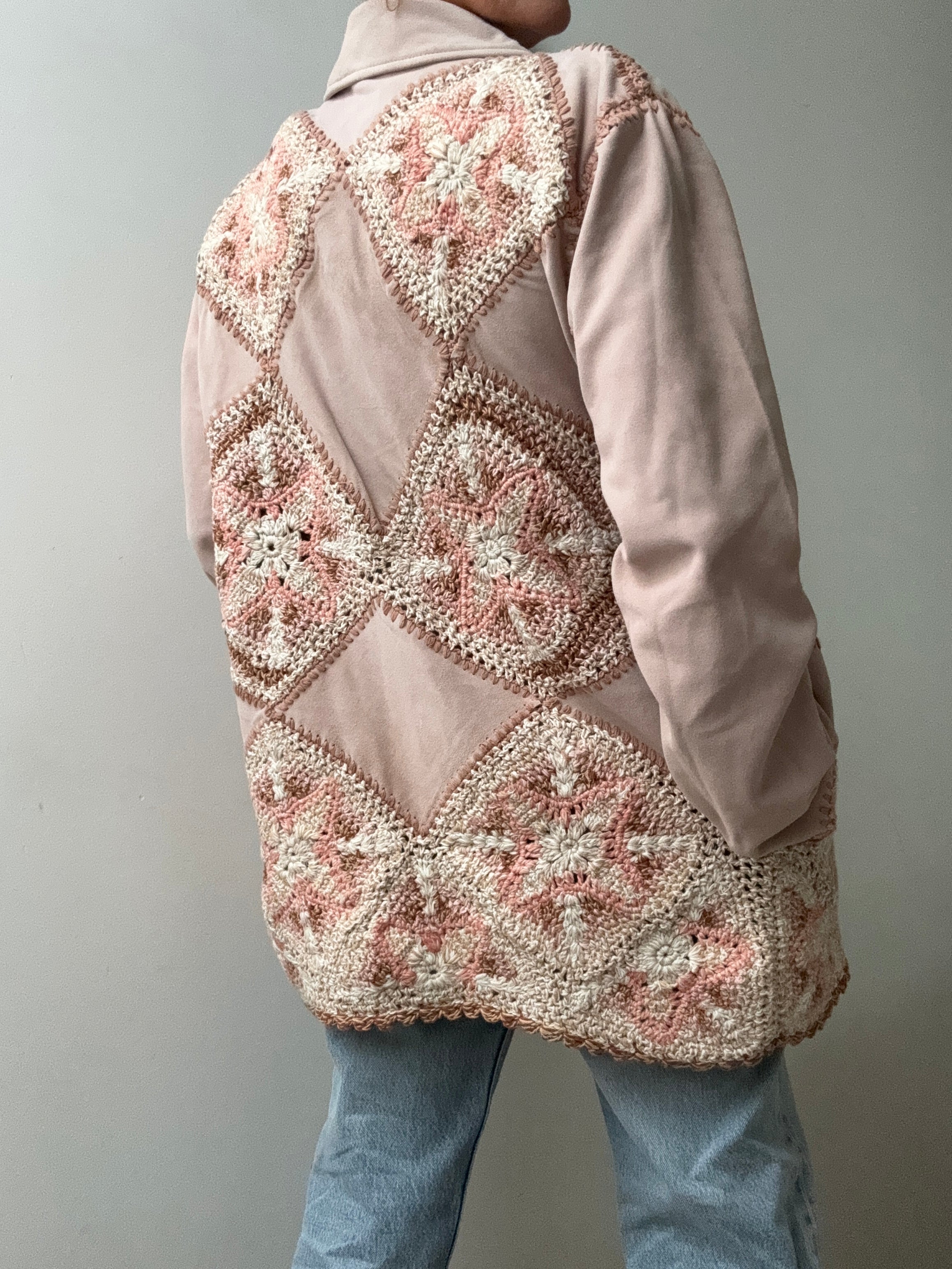 We The Free Corina Crochet Suede Jacket | Jackets