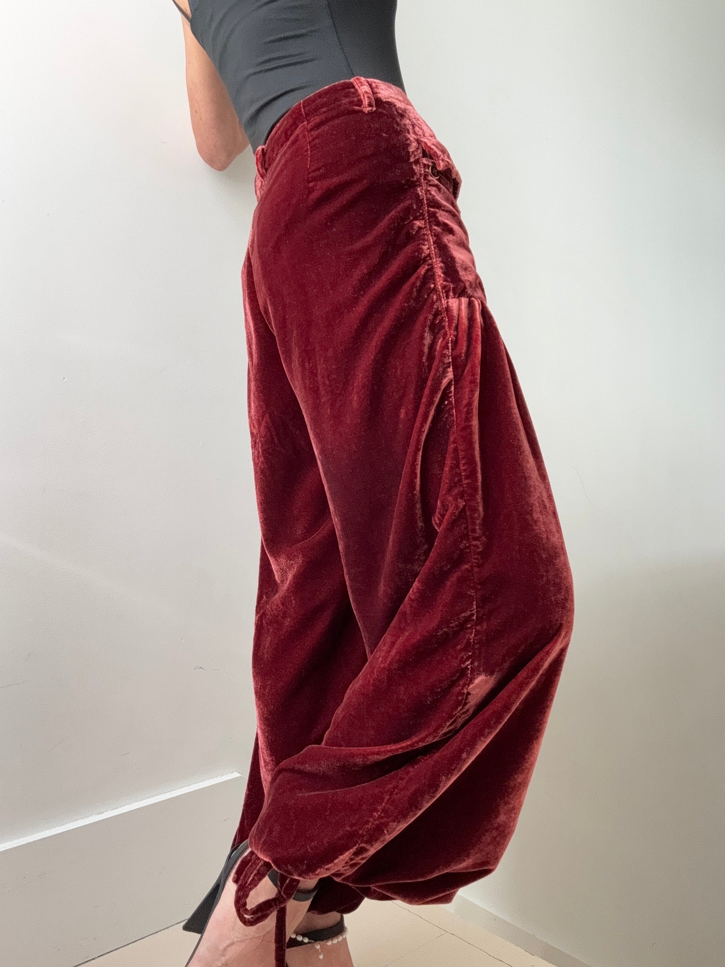 Free People Lotus Velvet Pants Garnet | Pants