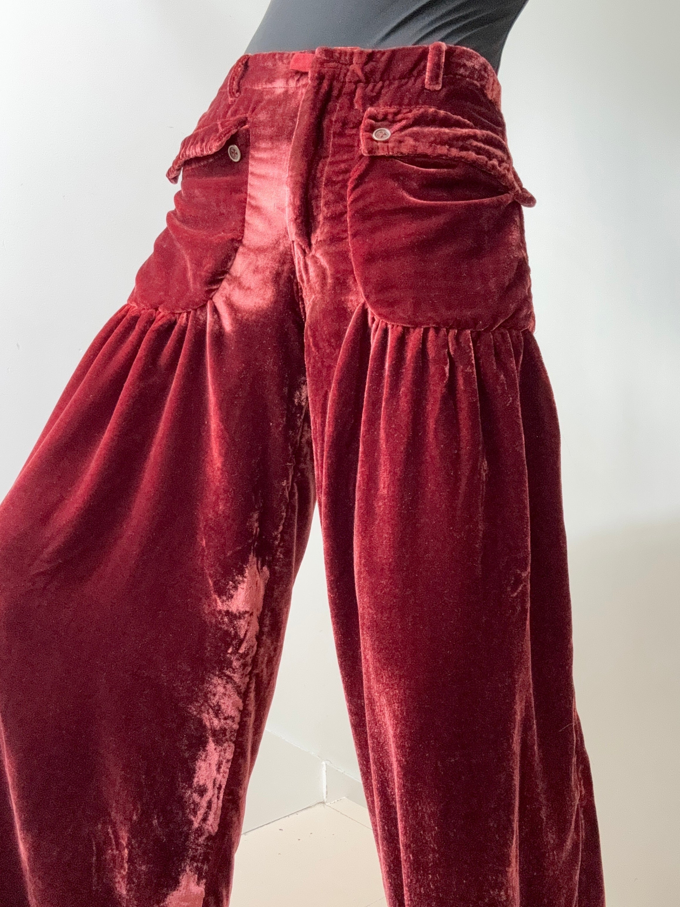 Free People Lotus Velvet Pants Garnet | Pants
