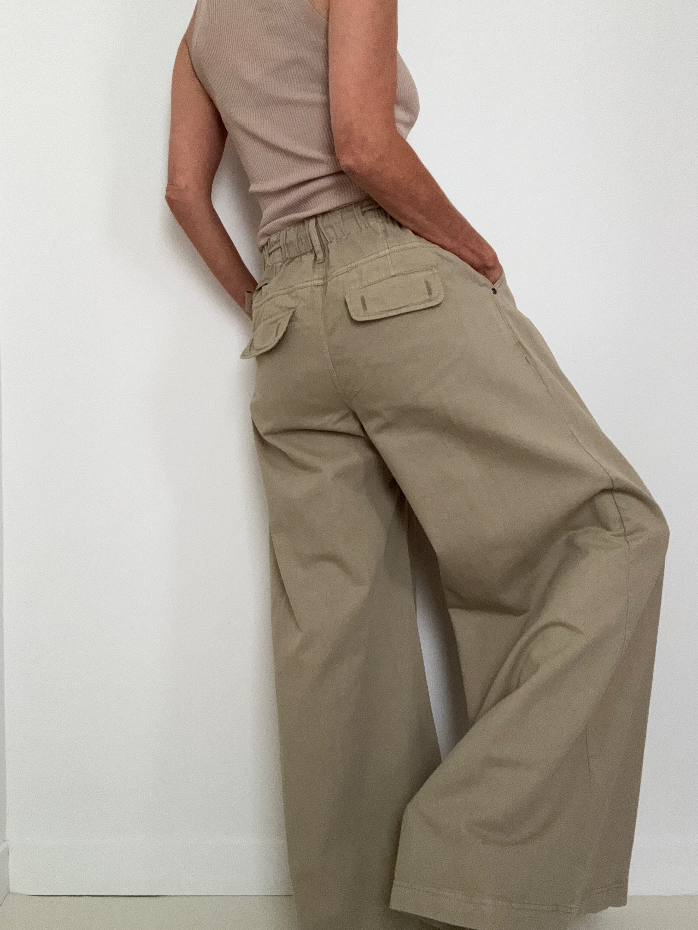 Free People Pants Julien Wide Leg Chino Pants