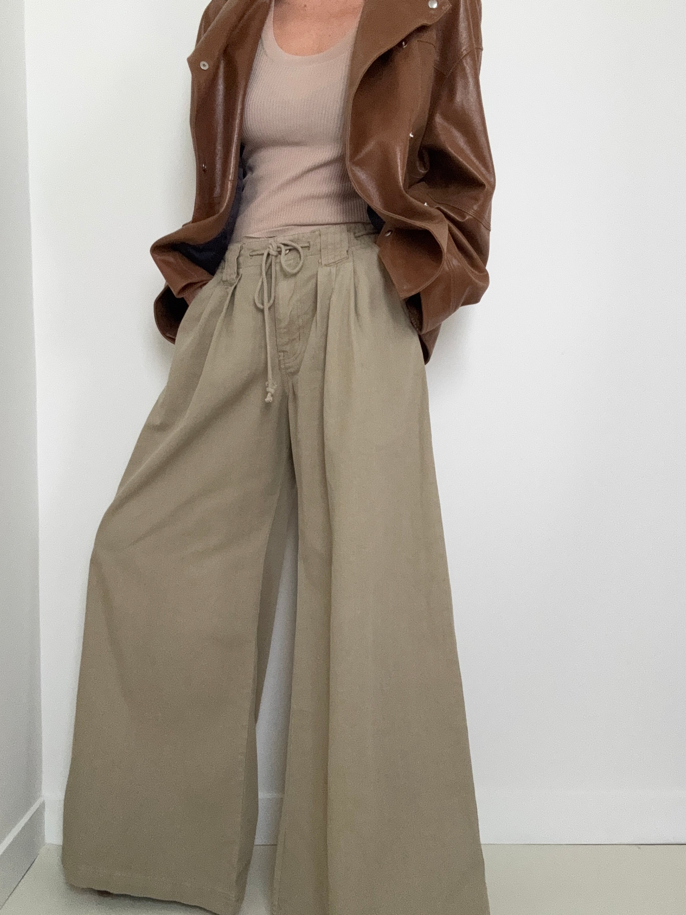 Julien Wide Leg Chino Pants | Pants