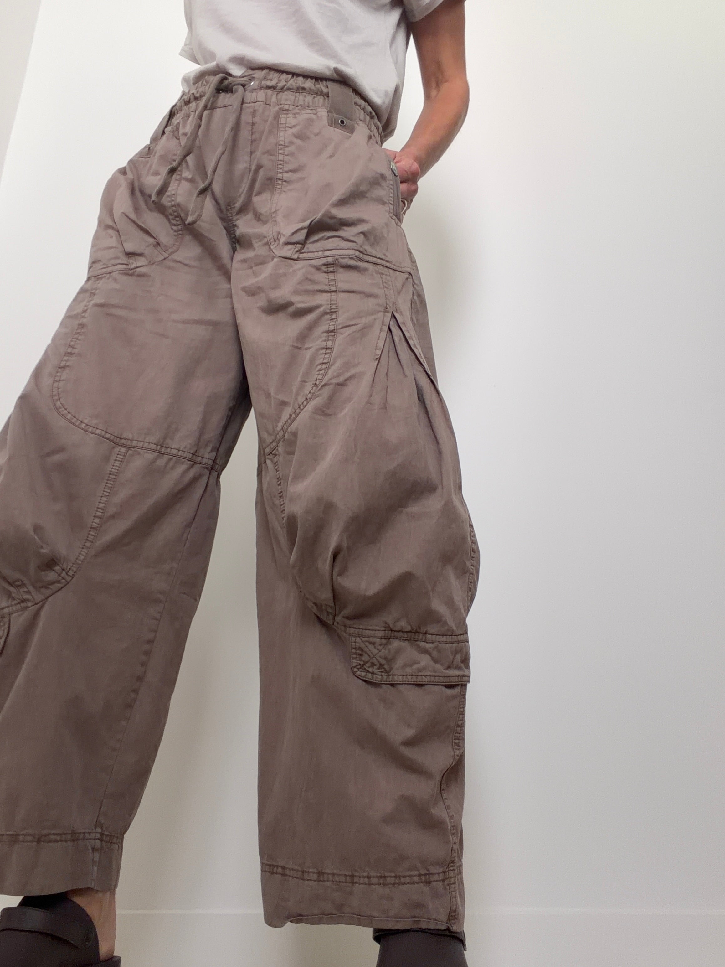 Free People Pants Onset Parachute Pant Dusted Cocoa