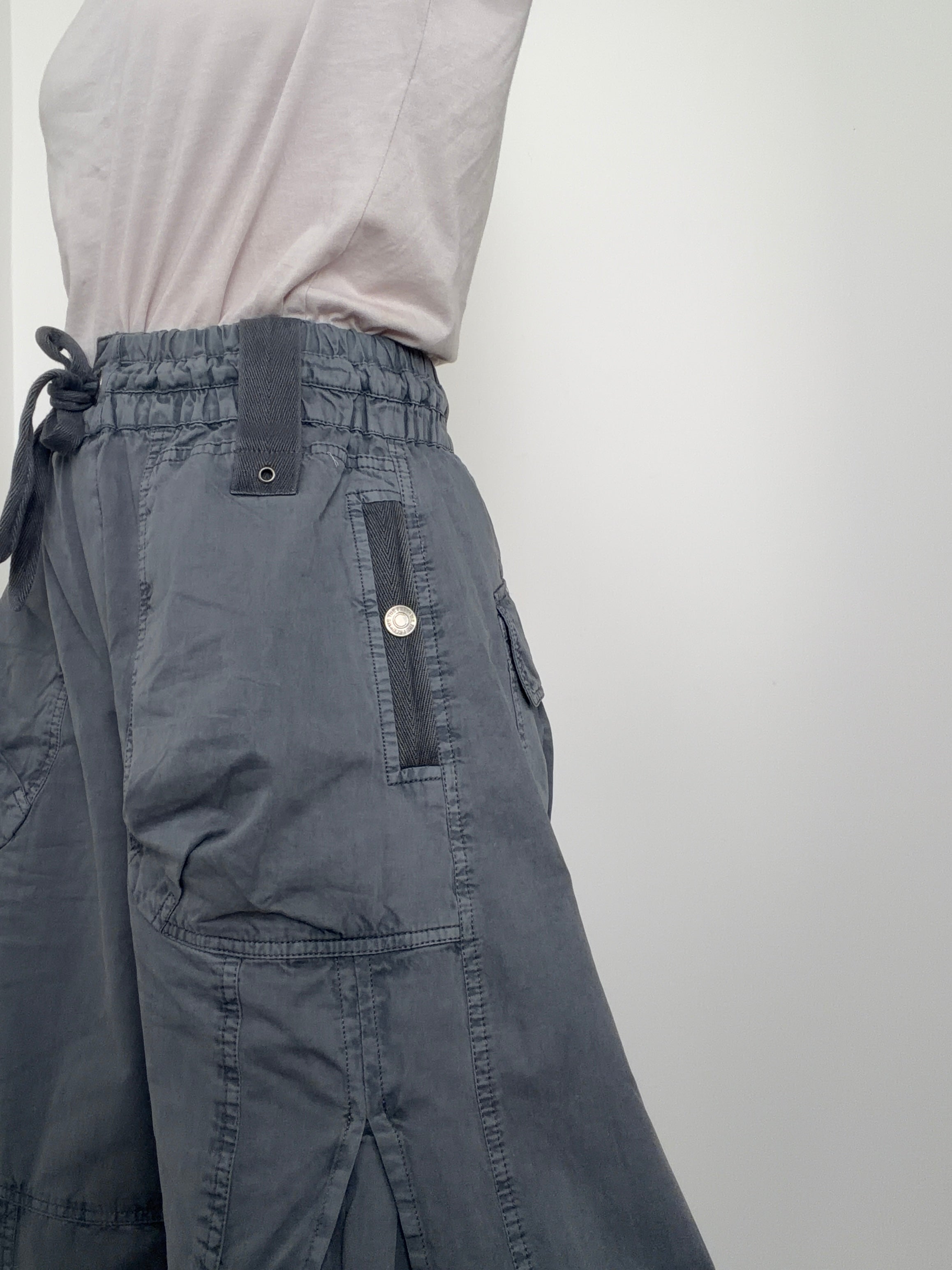 Free People Pants Onset Parachute Pant Steel