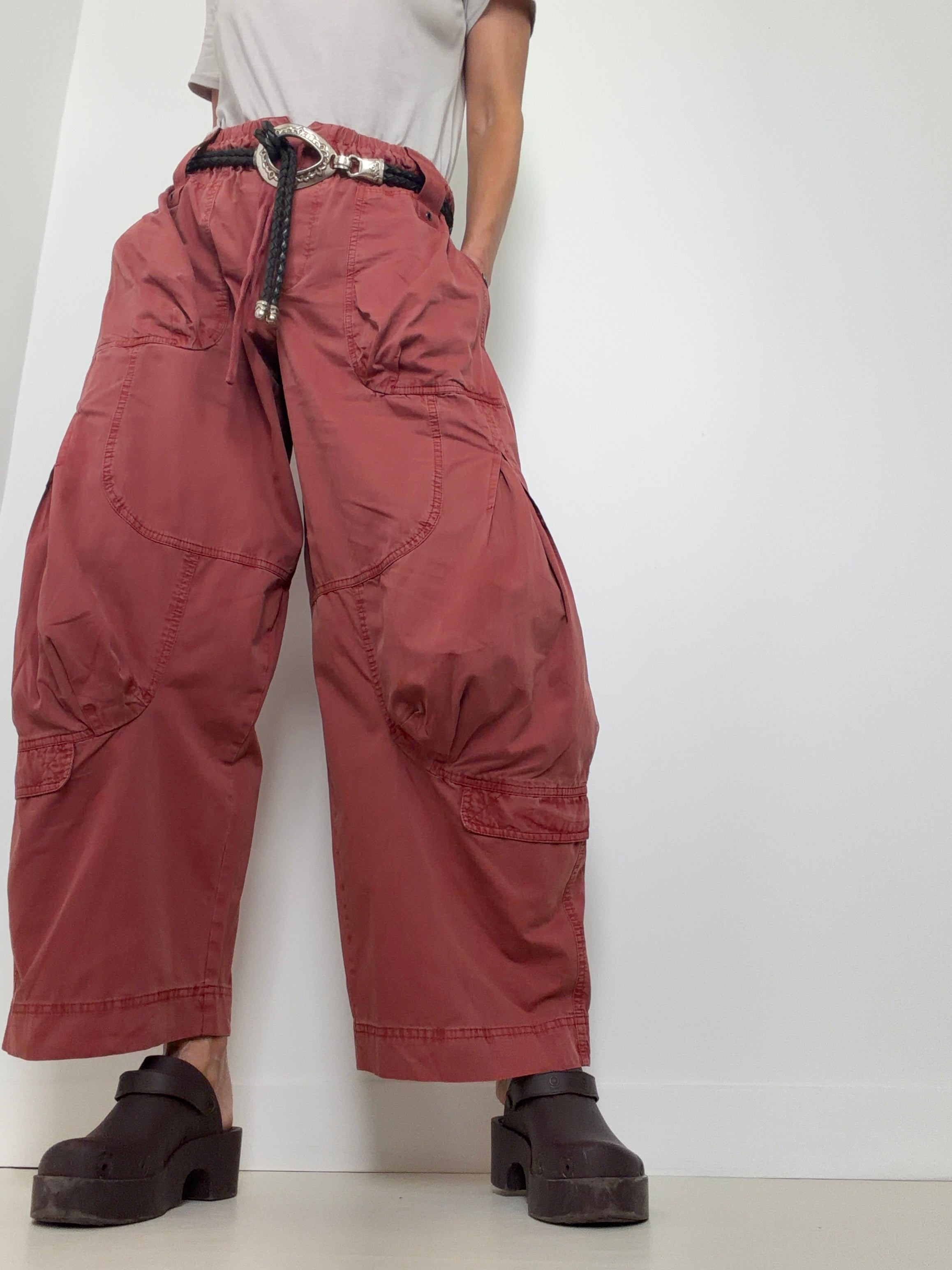 Free People Pants Onset Parachute Pants Paper Lantern
