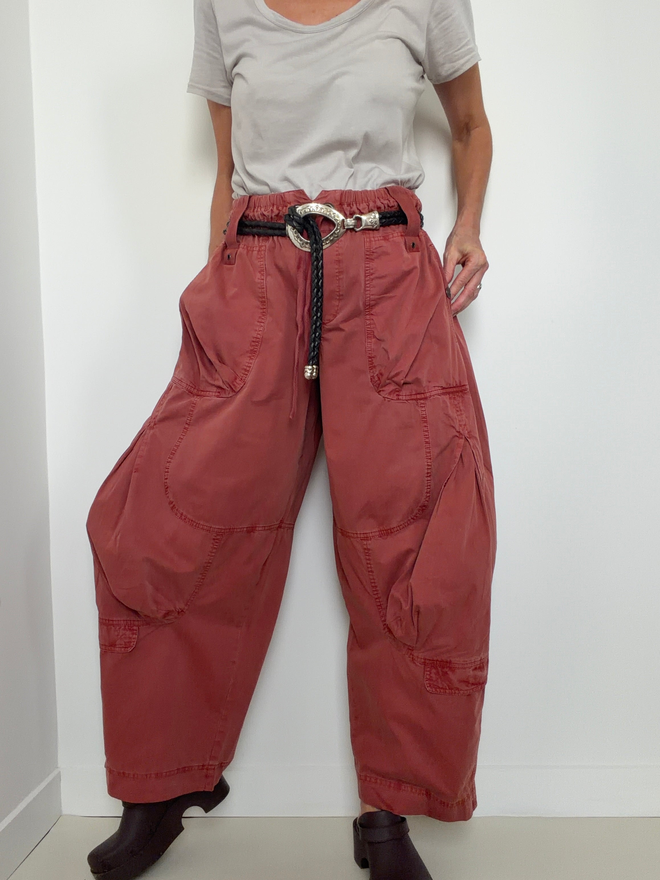 Free People Pants Onset Parachute Pants Paper Lantern