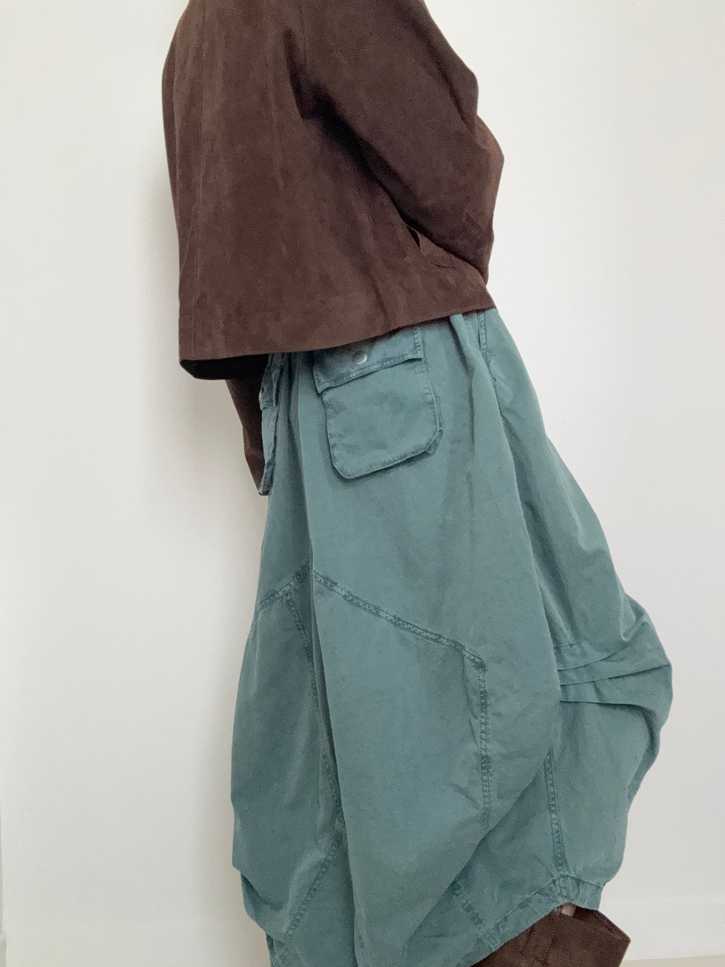 Willow Poplin Maxi Skirt Green | Skirts