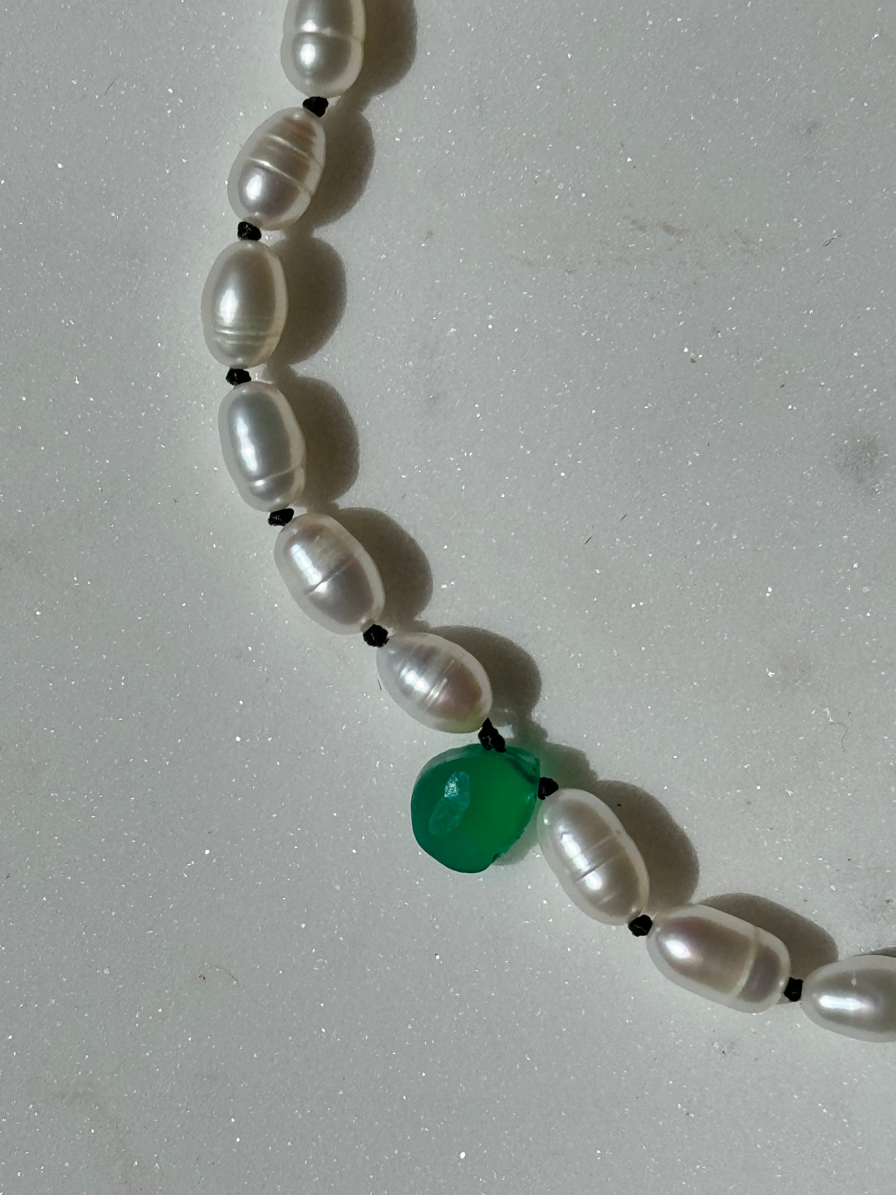 Hand Knotted Gem & Pearl Anklet | Anklets
