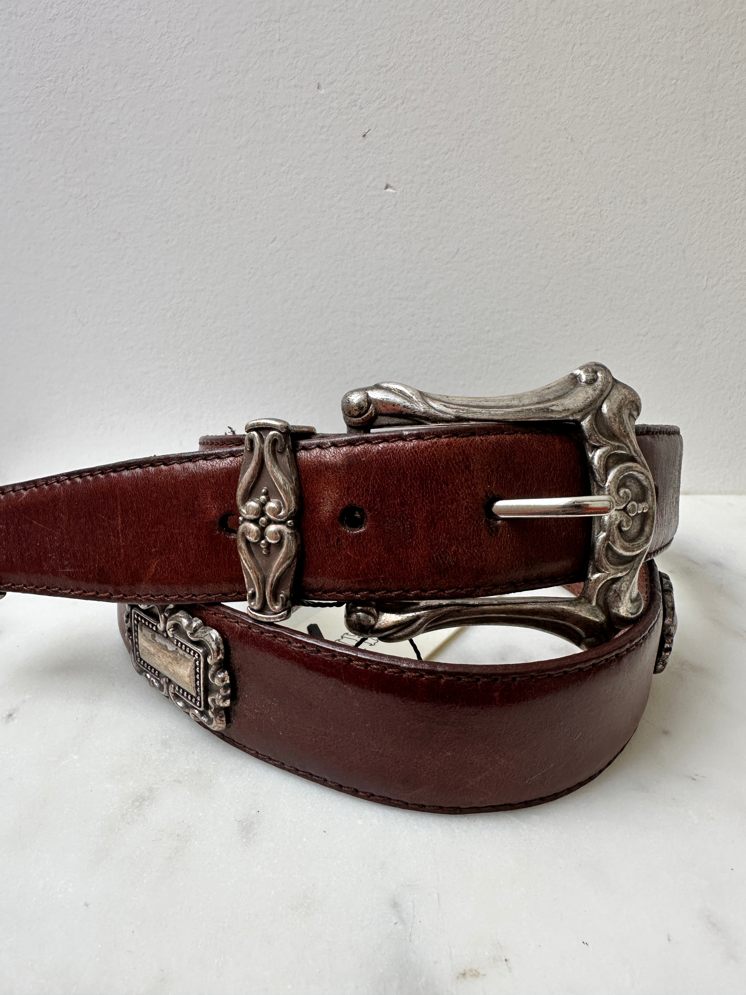Future Nomads Belts 100cm Brown and Silver Belt 7