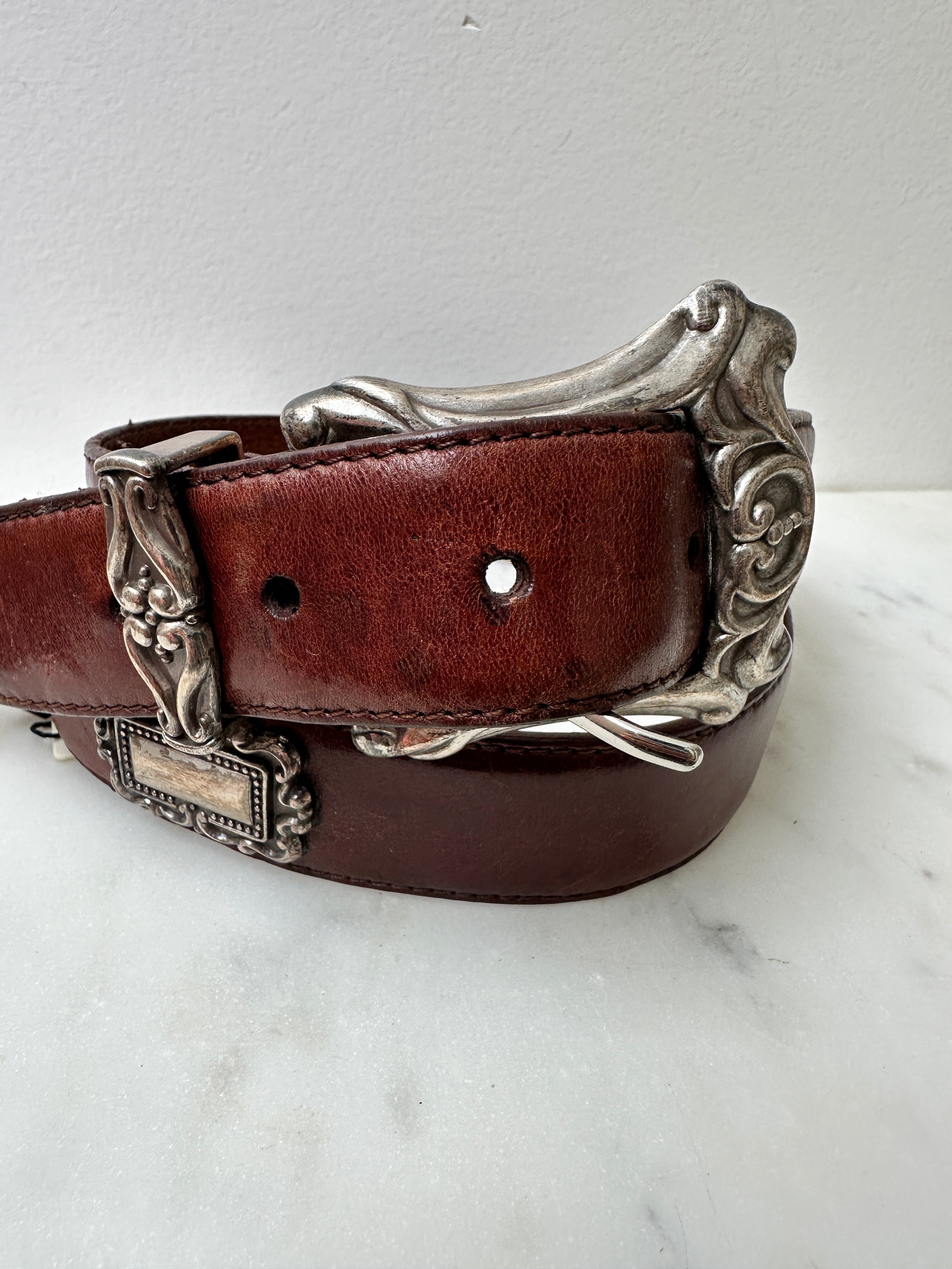 Future Nomads Belts 100cm Brown and Silver Belt 7