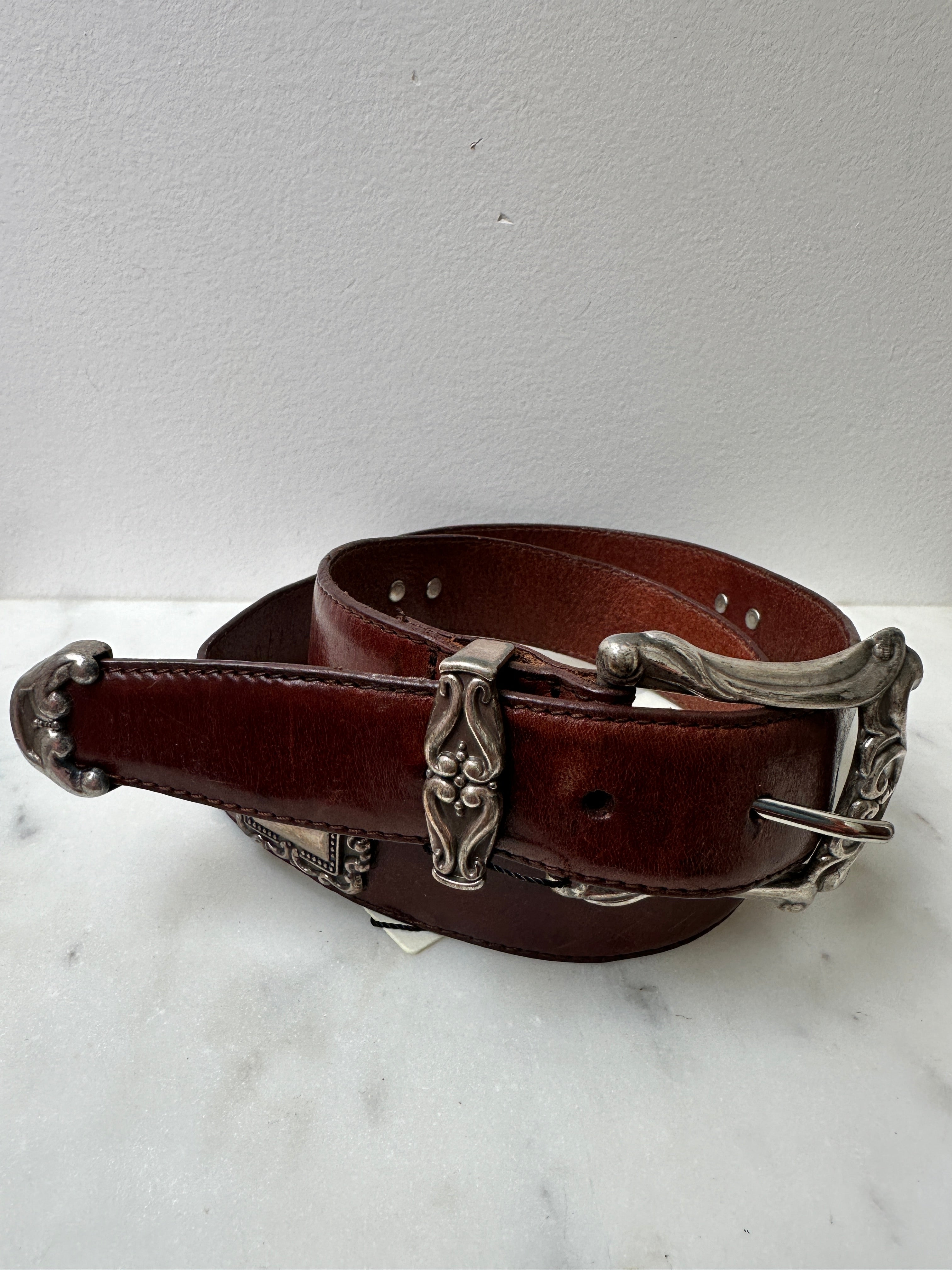 Future Nomads Belts 100cm Brown and Silver Belt 7