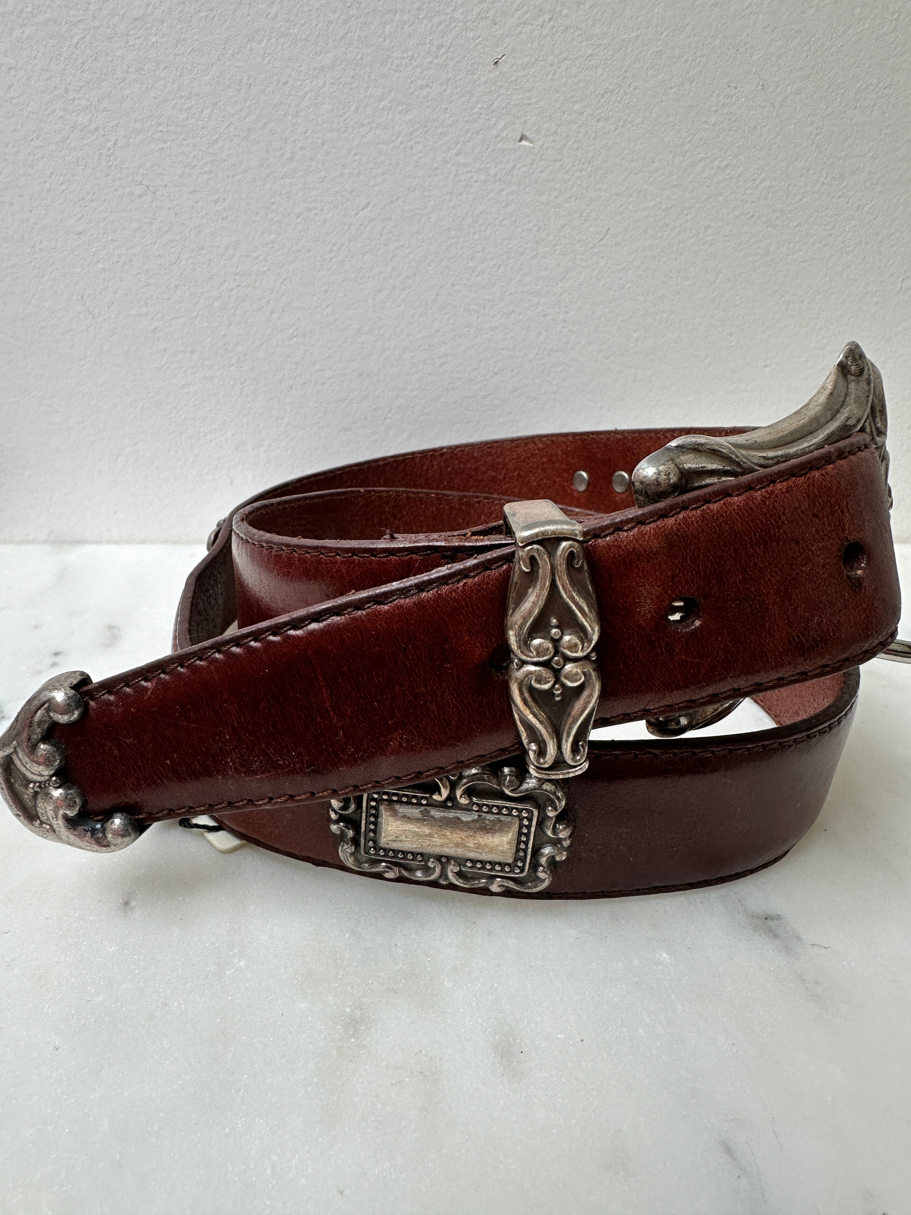 Future Nomads Belts 100cm Brown and Silver Belt 7