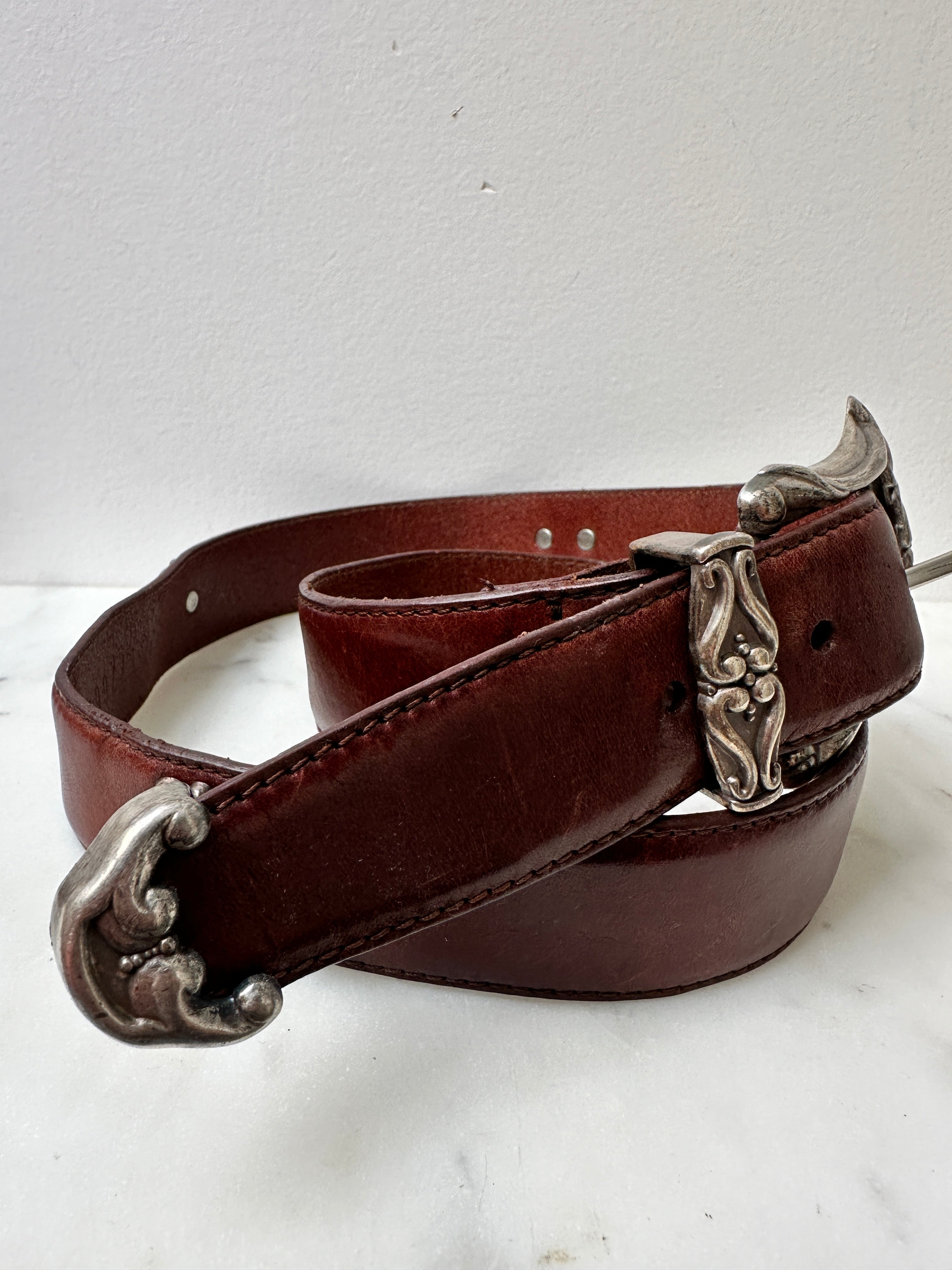 Future Nomads Belts 100cm Brown and Silver Belt 7