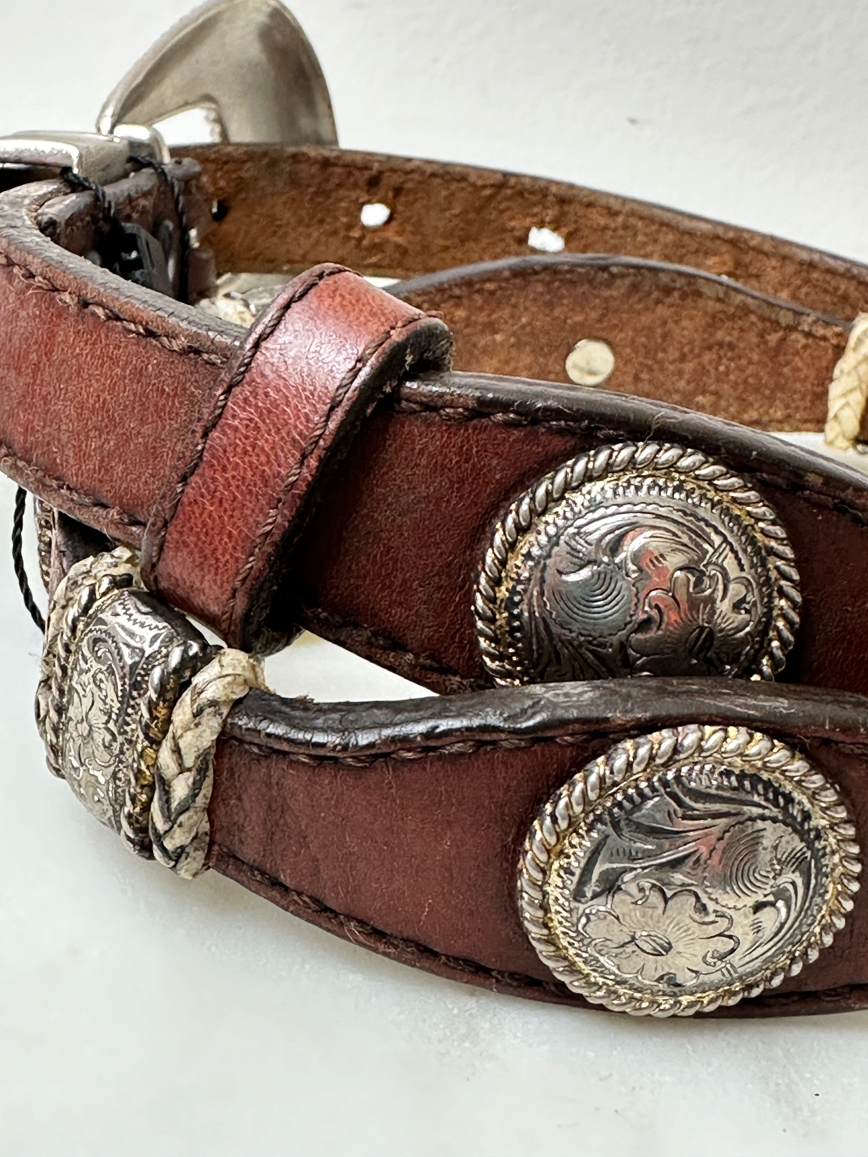 Future Nomads Belts 83cm Brown and Silver Belt 6