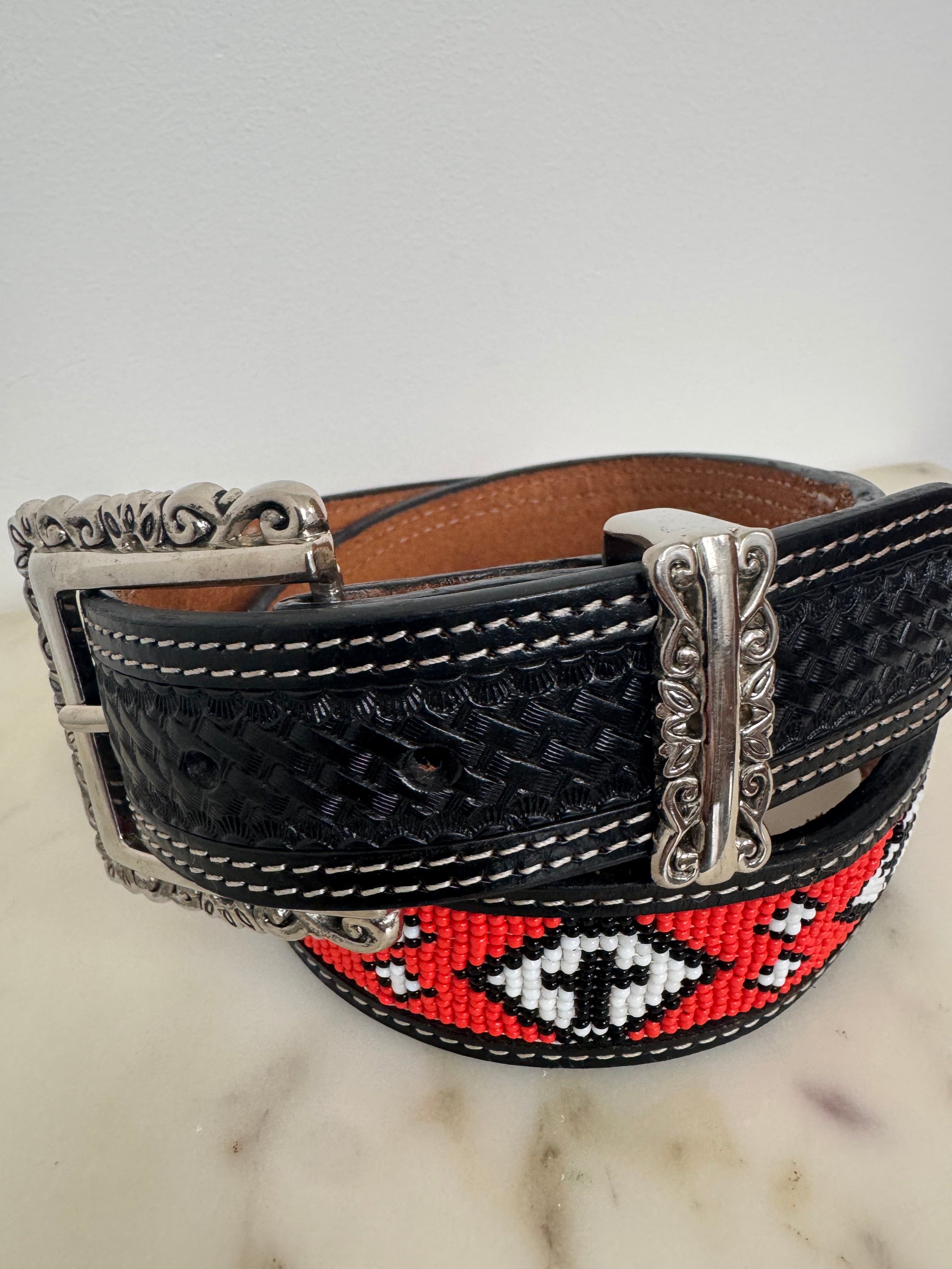 Beaded Tangerine Belt | Belts